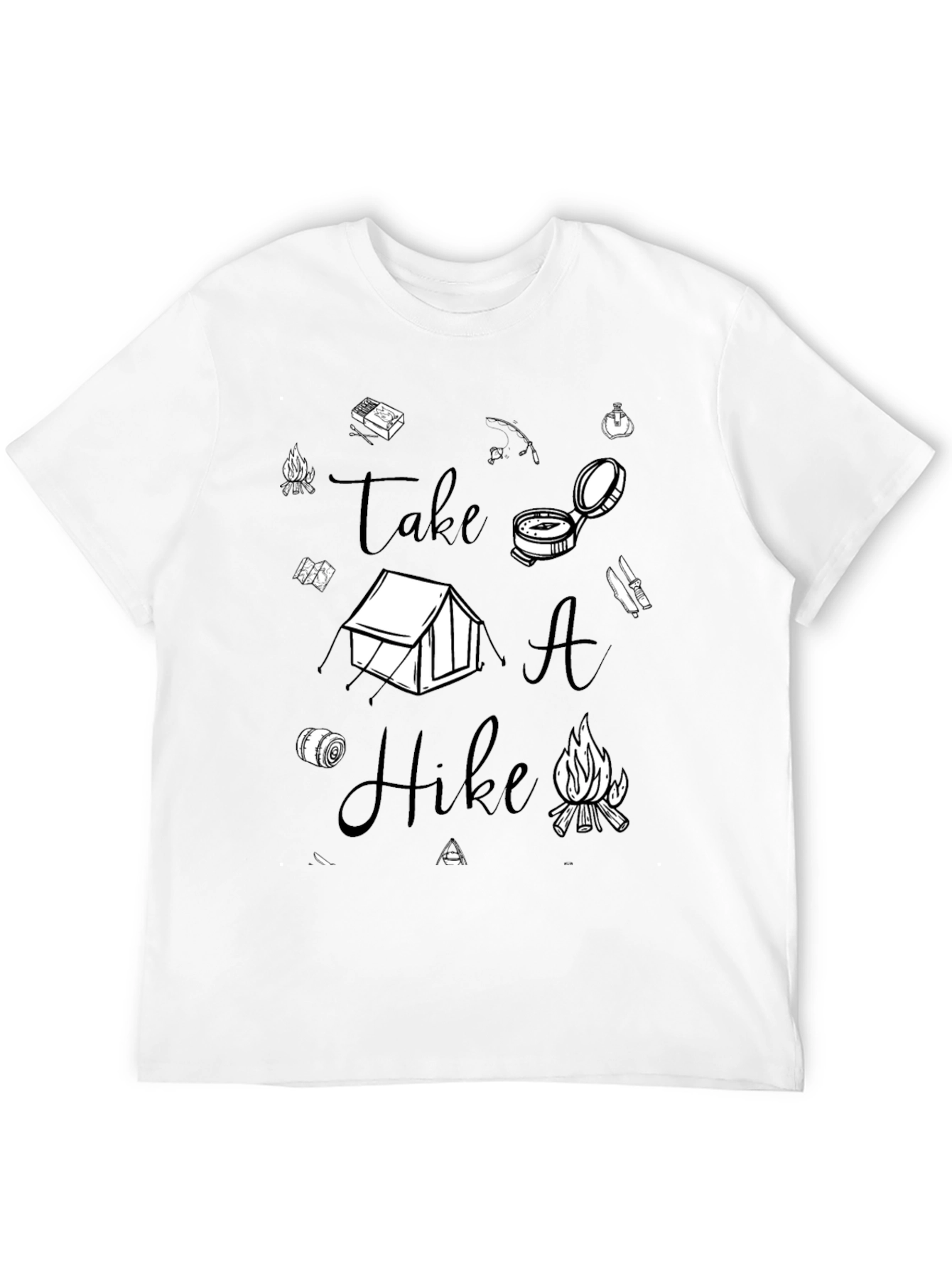 Take A Hike Graphic T-Shirt - Black