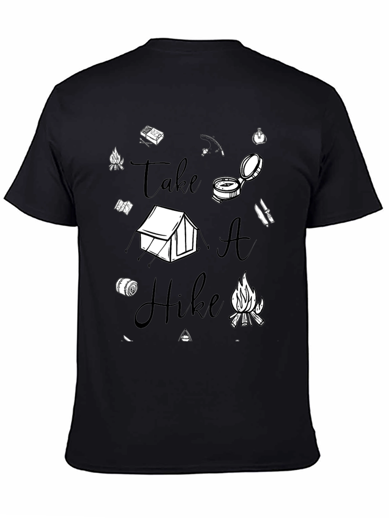 Take A Hike Graphic T-Shirt - Black