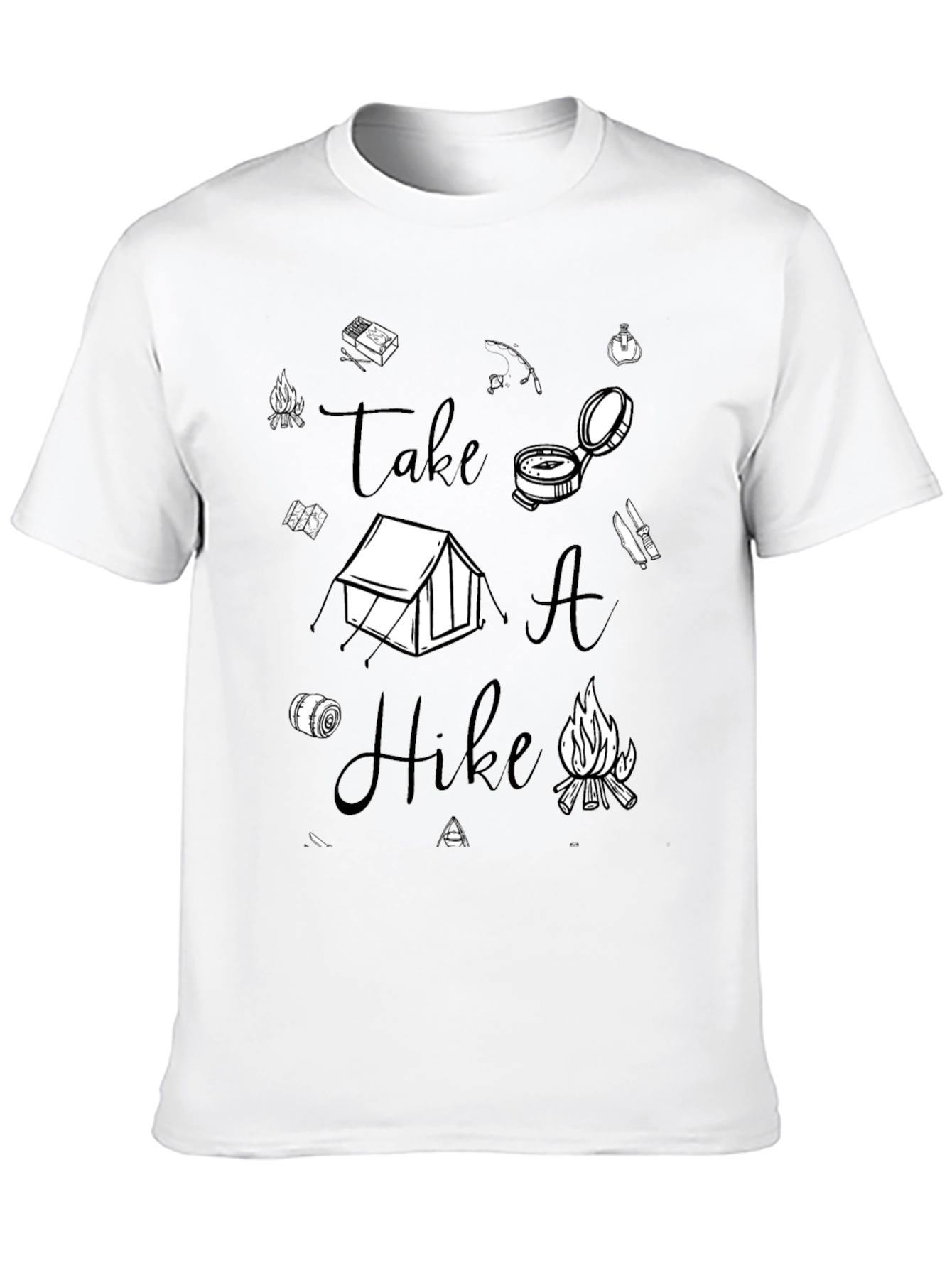 Take A Hike Graphic T-Shirt - Black