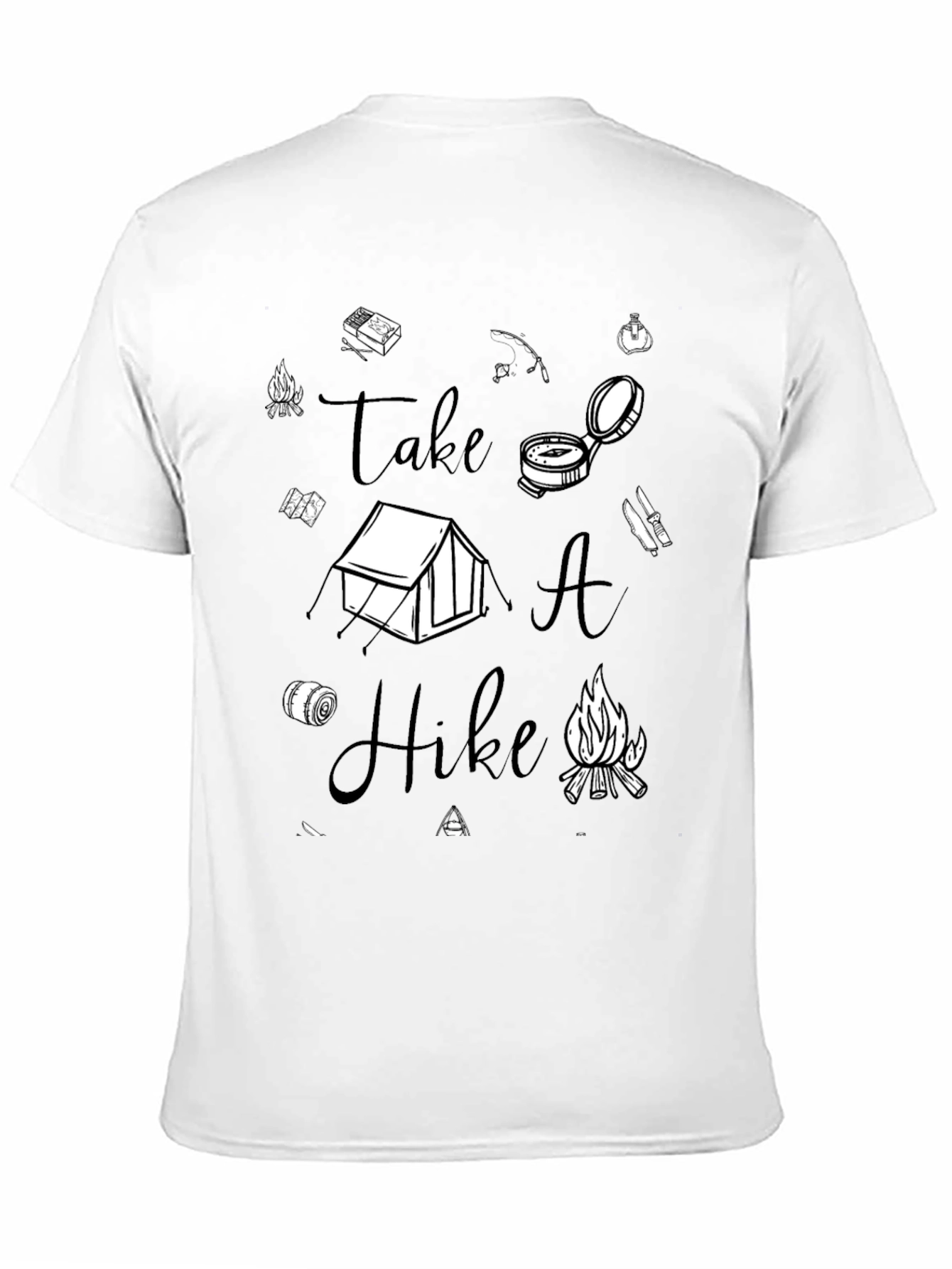 Take A Hike Graphic T-Shirt - Black