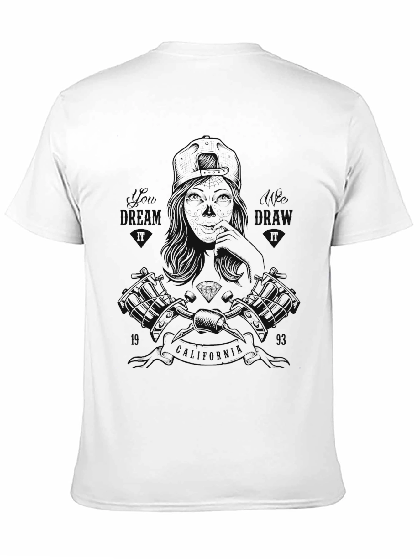 Black Graphic Print Crew Neck T-Shirt