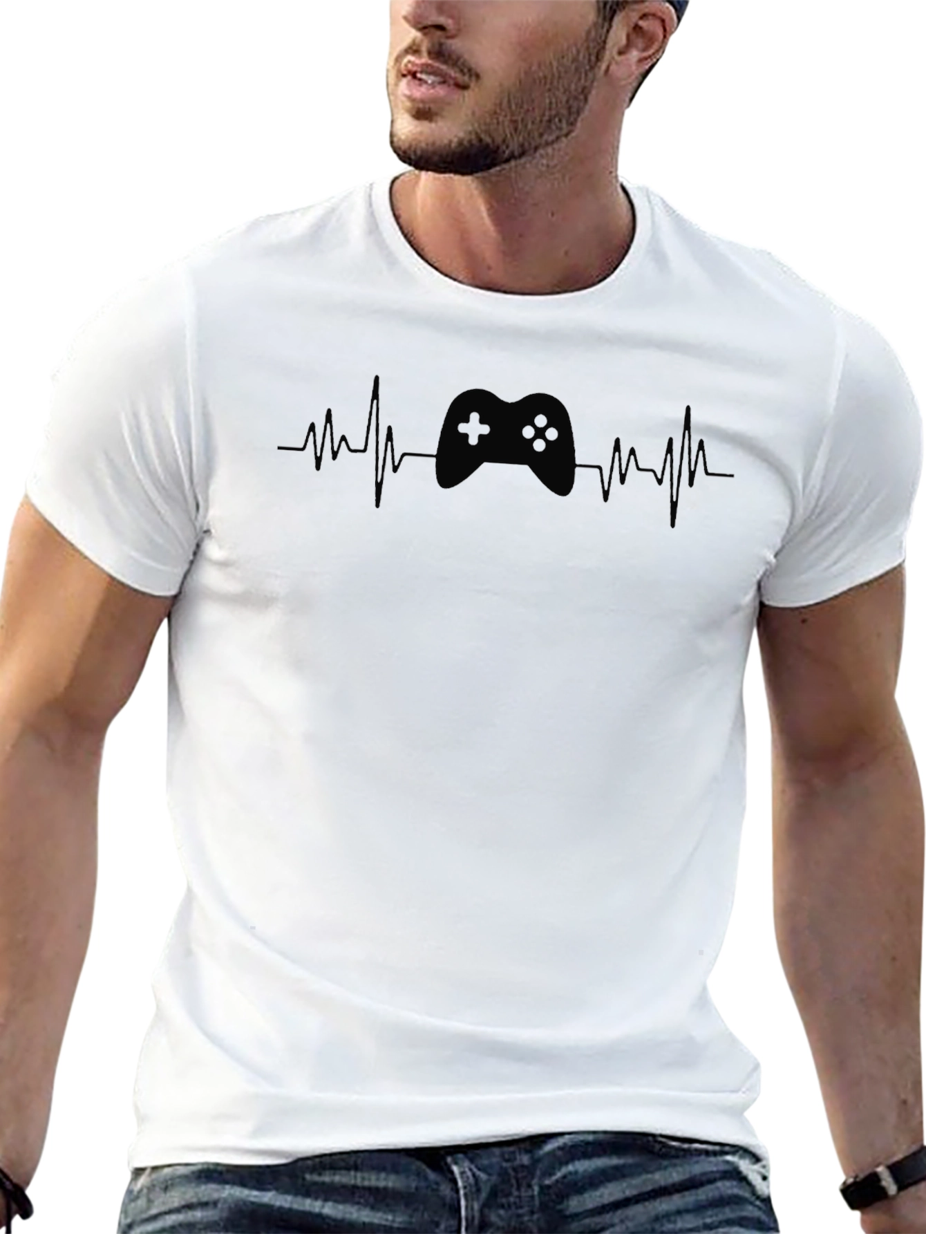 Gamer Heartbeat T-Shirt - Controller Graphic Tee
