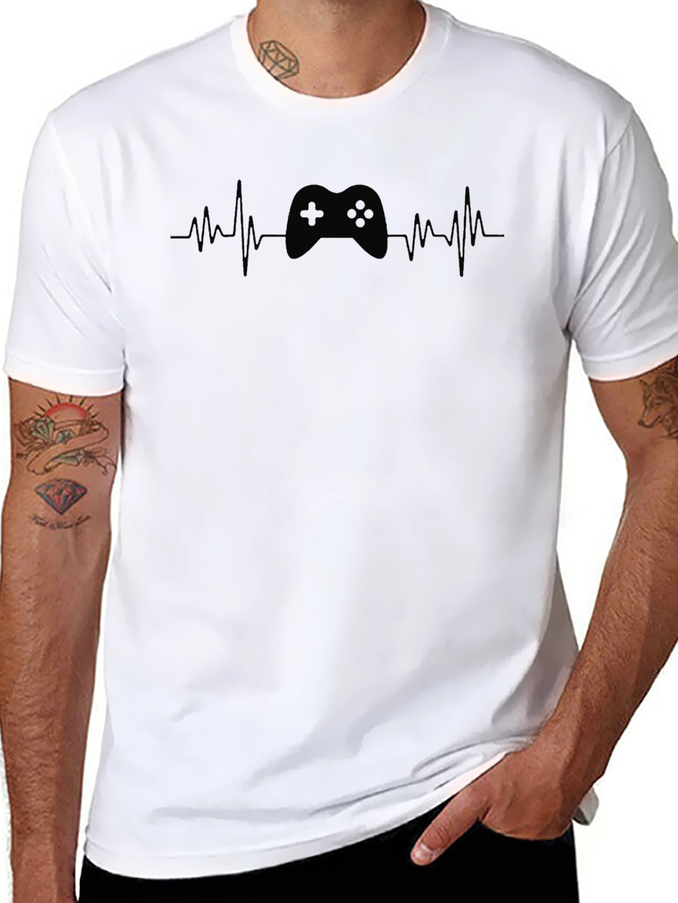 Gamer Heartbeat T-Shirt - Controller Graphic Tee