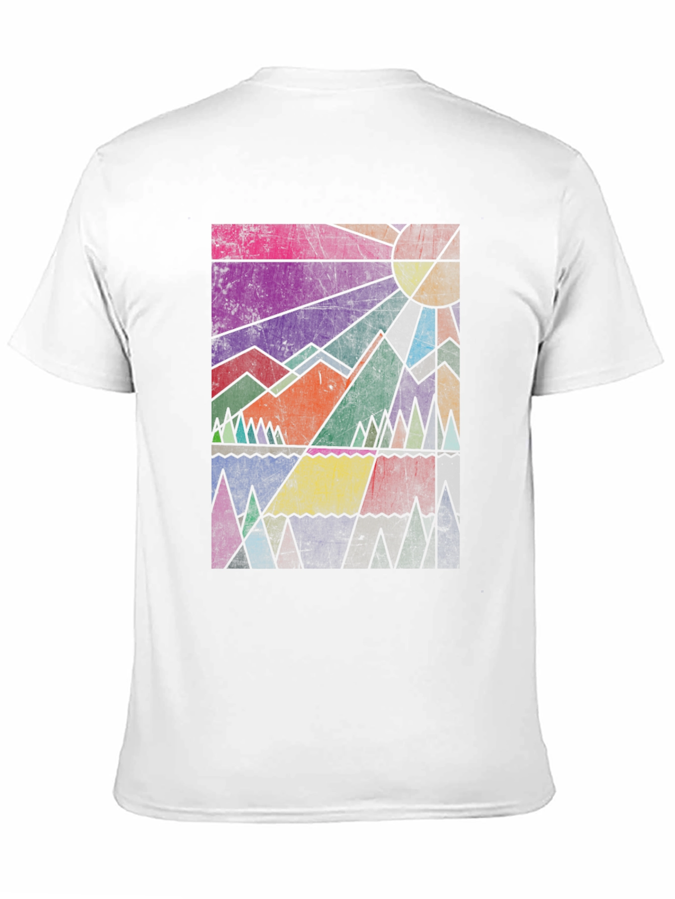 Geometric Mountain Graphic Tee