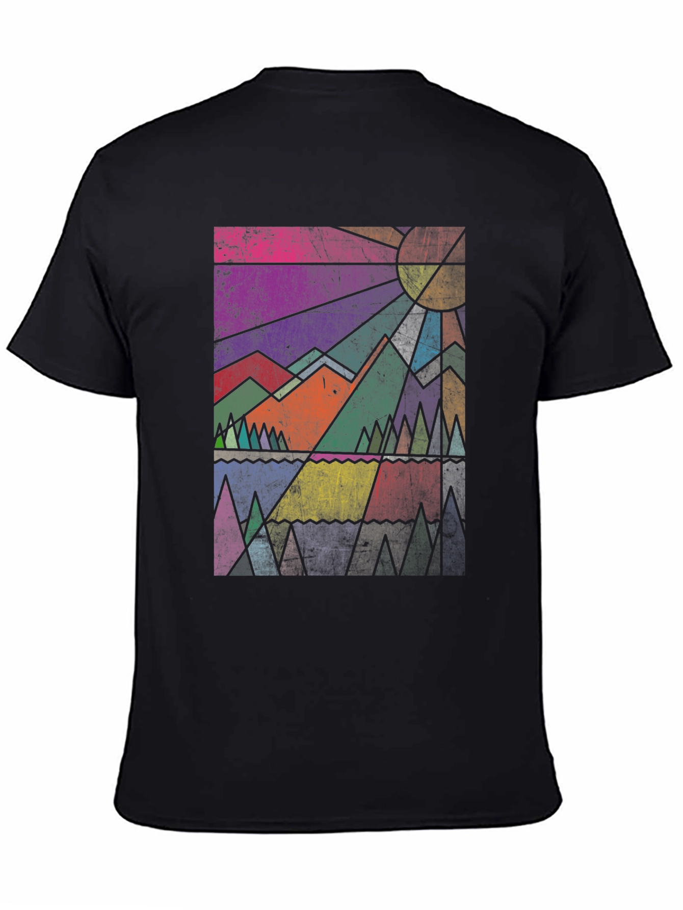 Geometric Mountain Graphic Tee