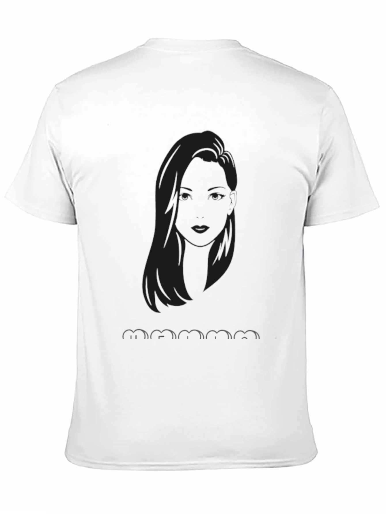 Black Graphic Tee - Mamma Mia Silhouette Design