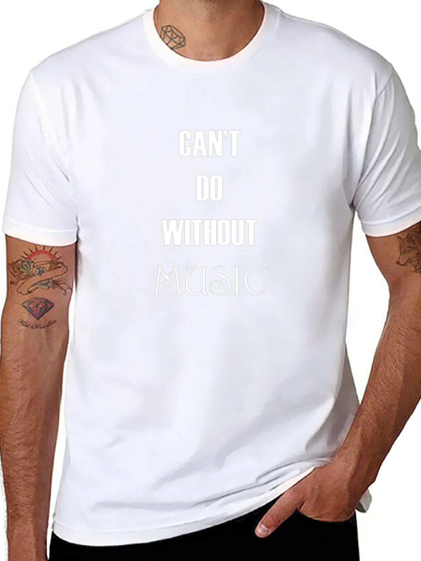 Cant Do Without Music Graphic Tee