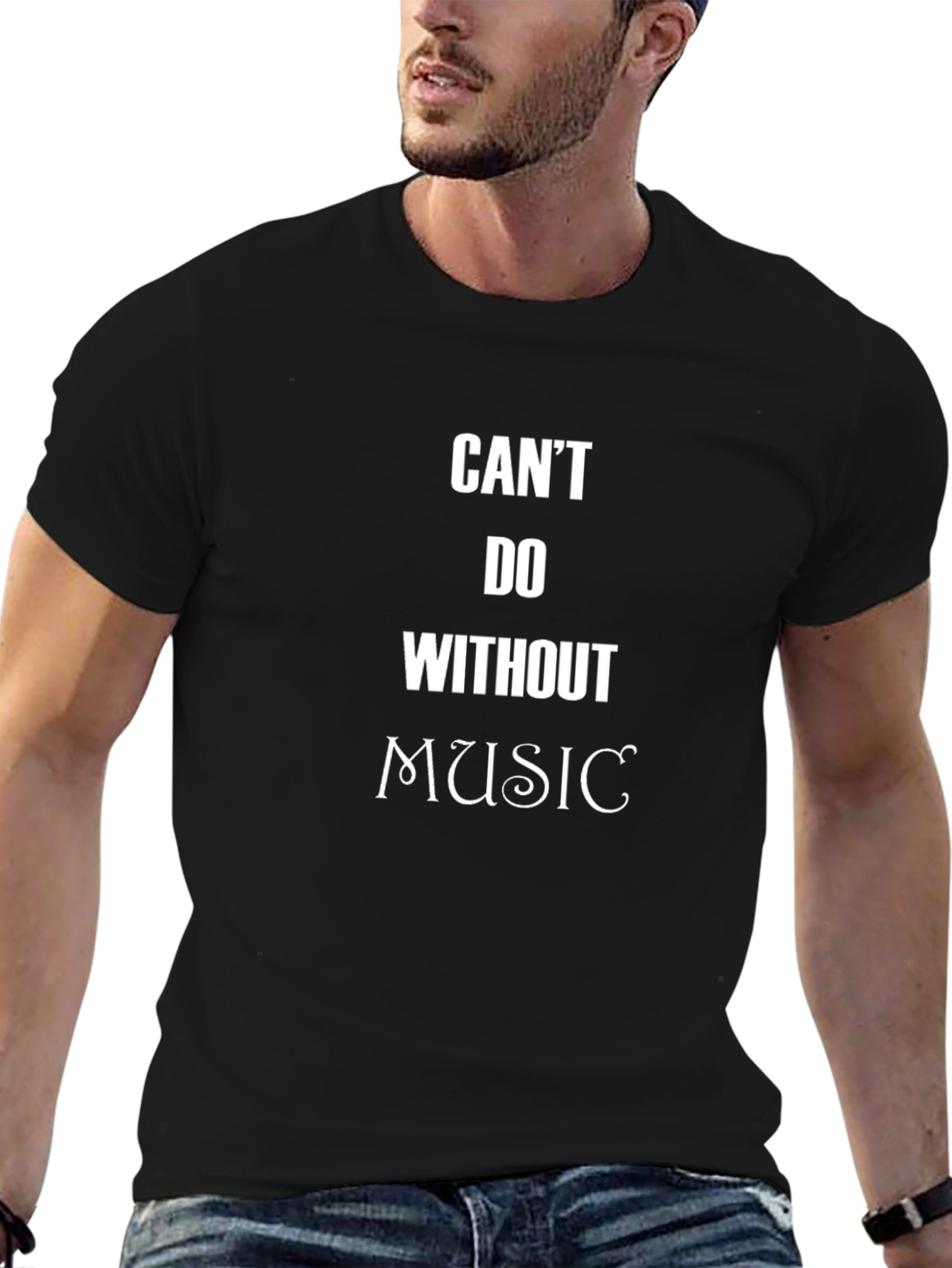 Cant Do Without Music Graphic Tee
