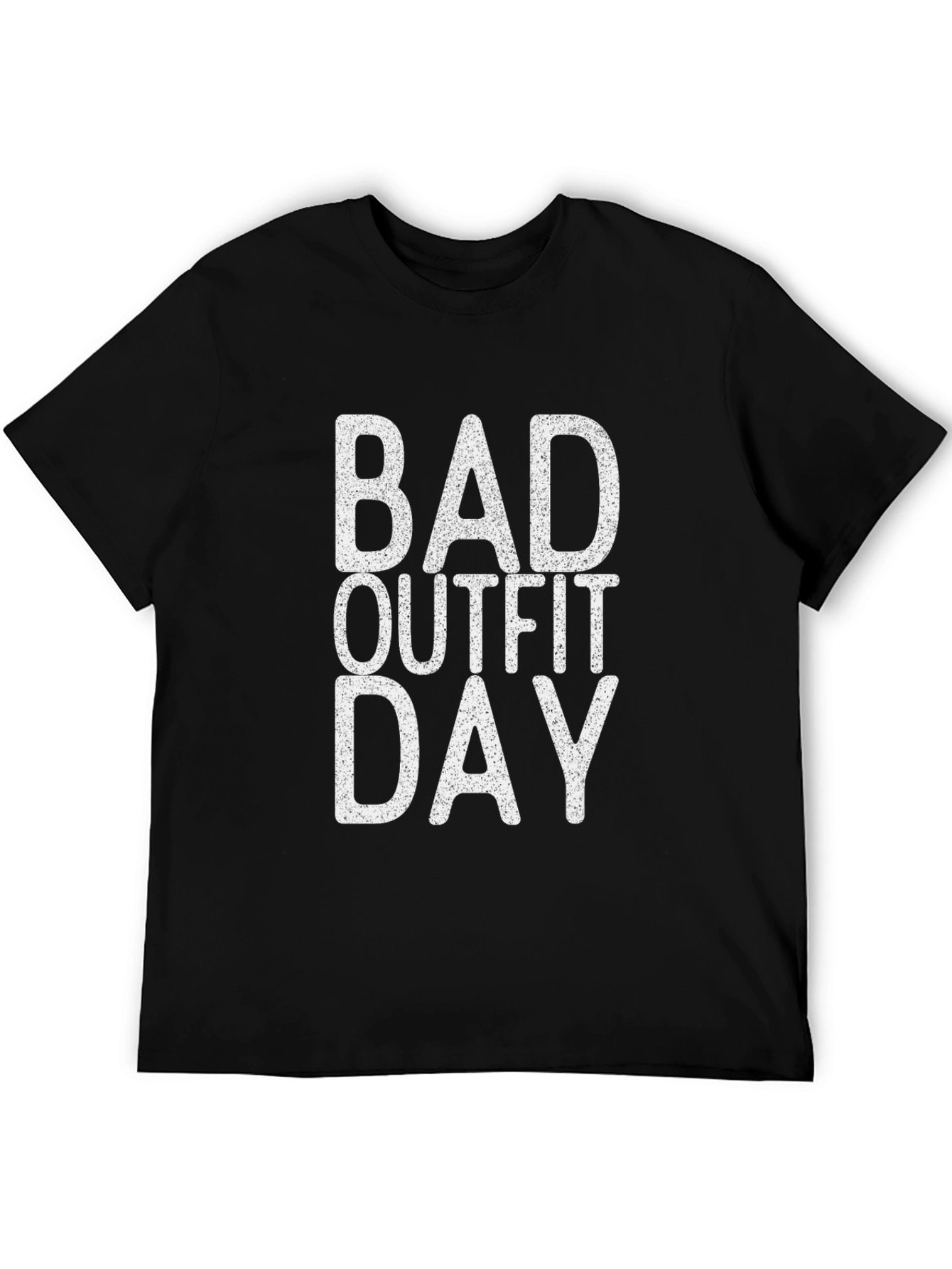 Bad Outfit Day Black Graphic T-Shirt