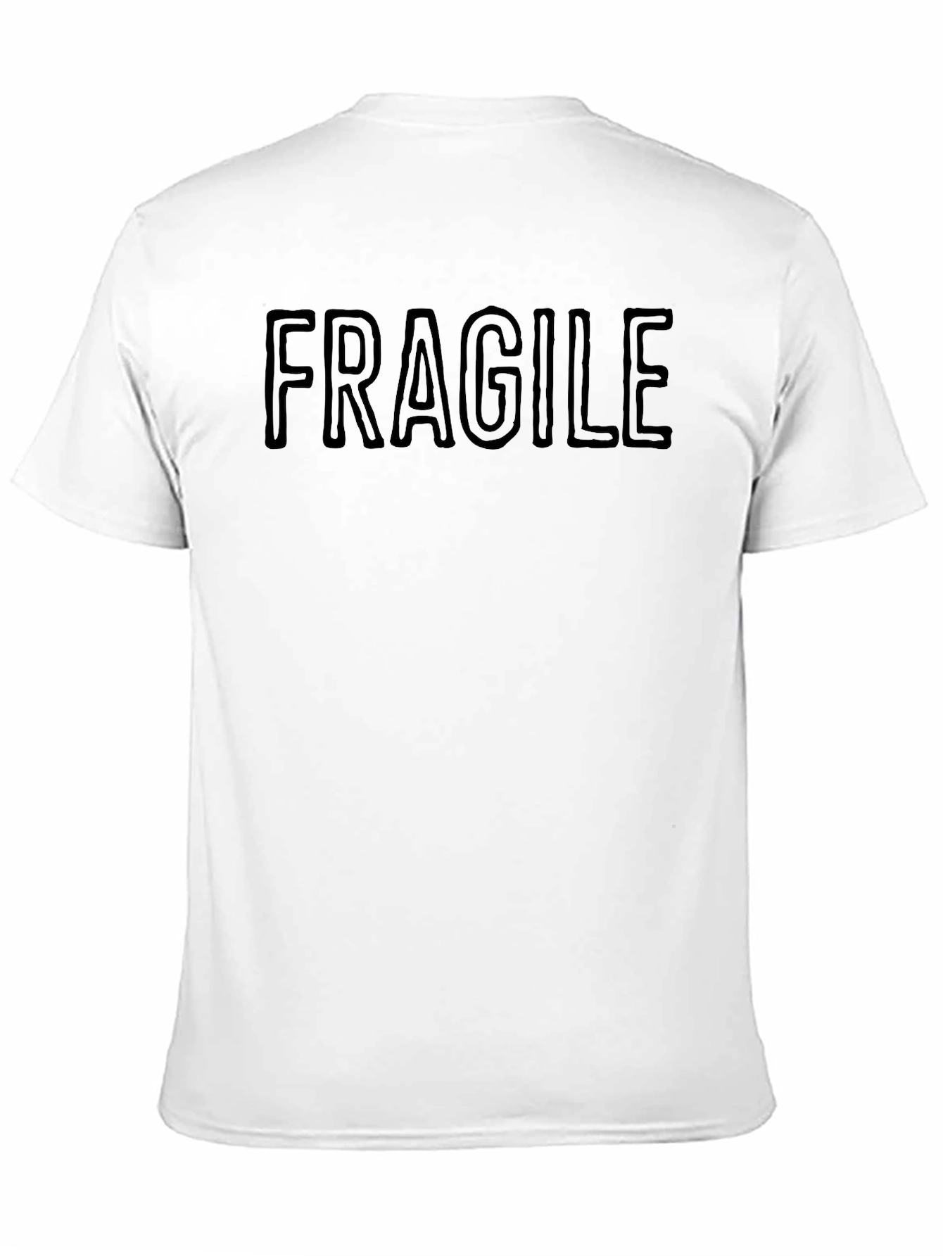 Fragile Graphic Print Crew Neck T-Shirt