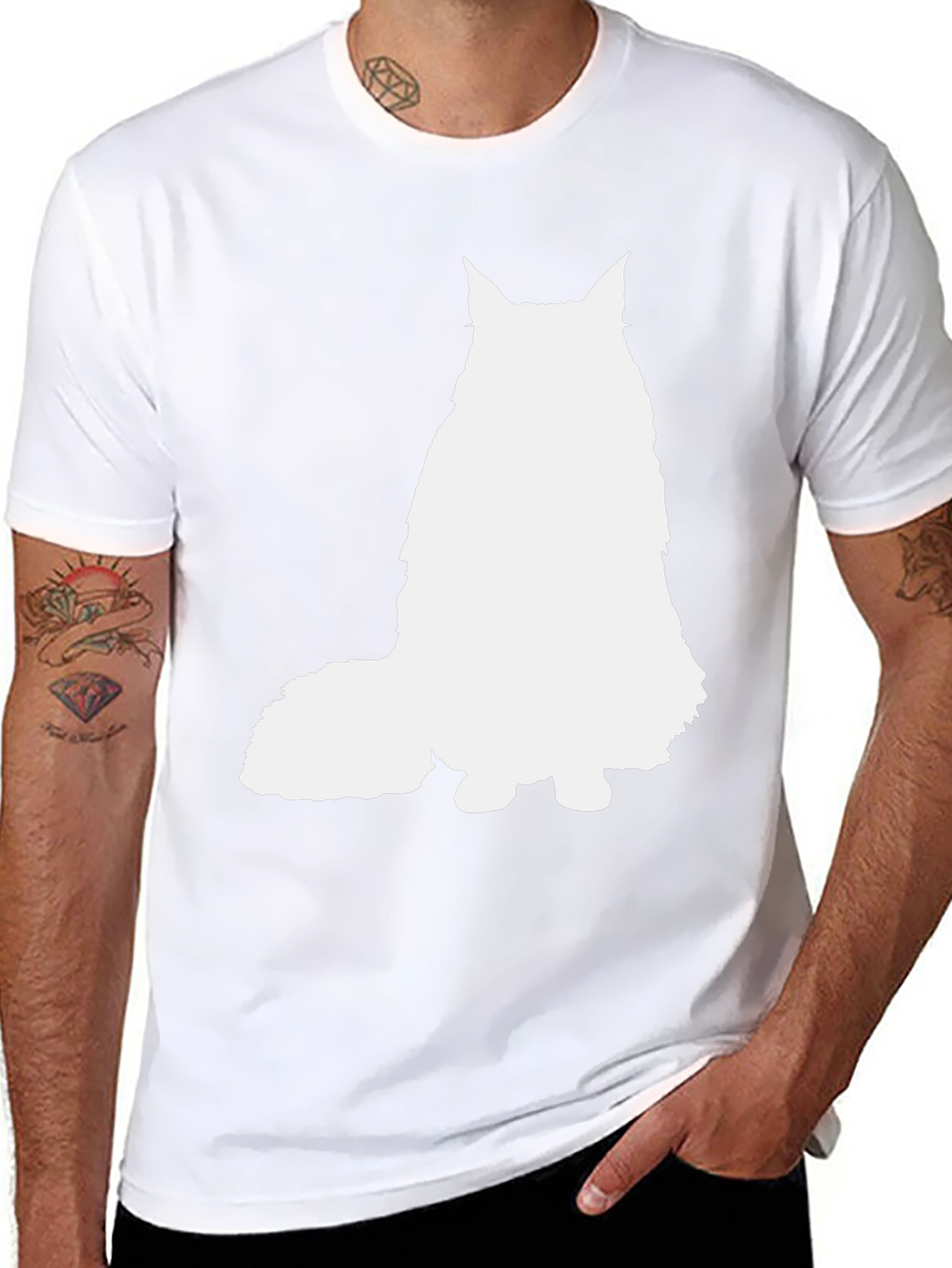 Cat Silhouette Tee - Unisex Graphic T-Shirt