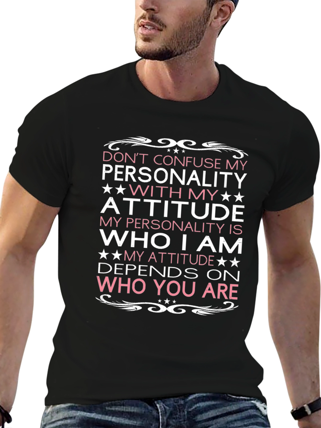 Dont Confuse My Personality Mens Tee