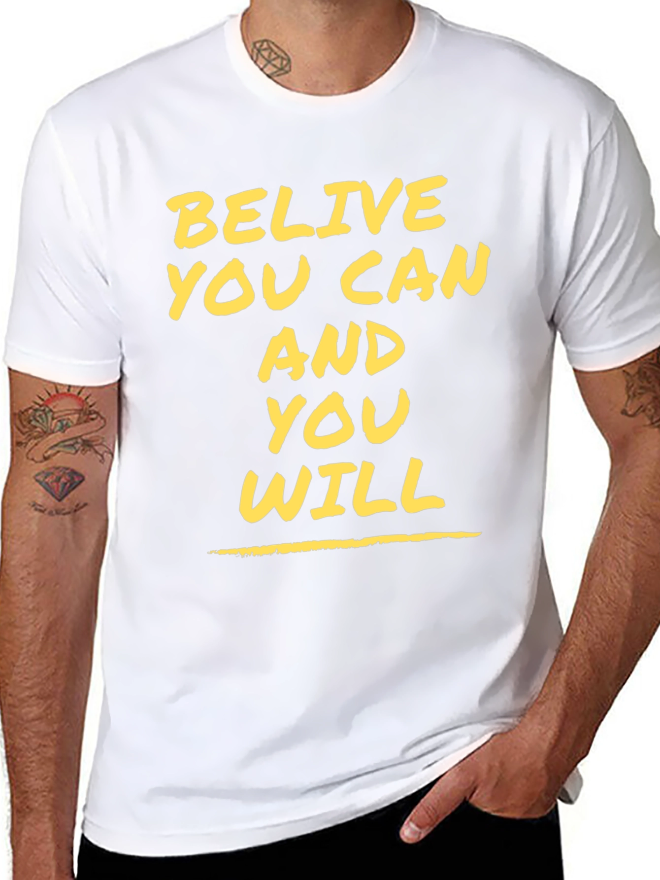 Believe You Can Motivational Graphic Tee