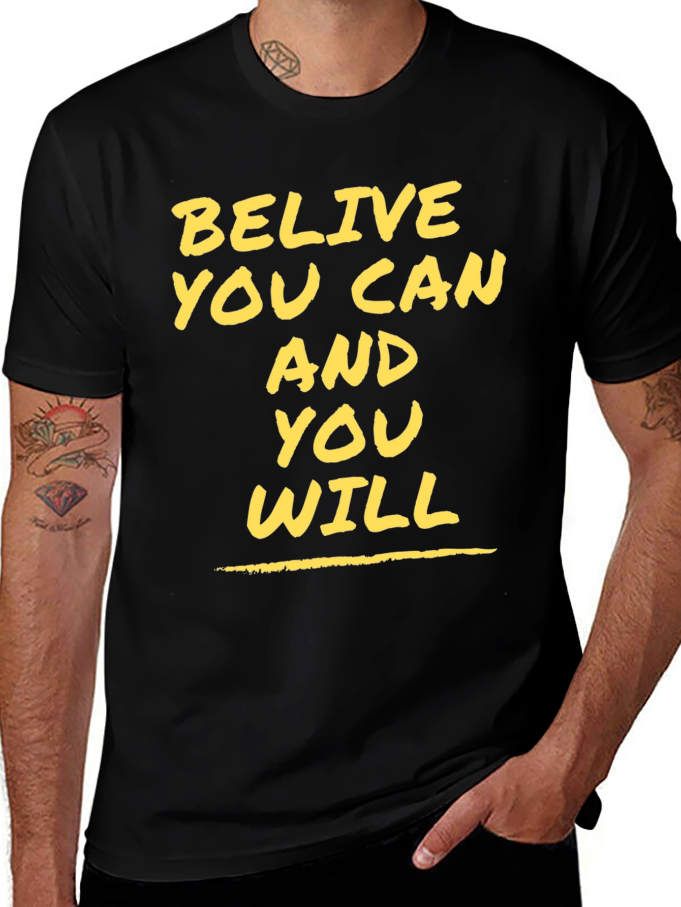 Believe You Can Motivational Graphic Tee