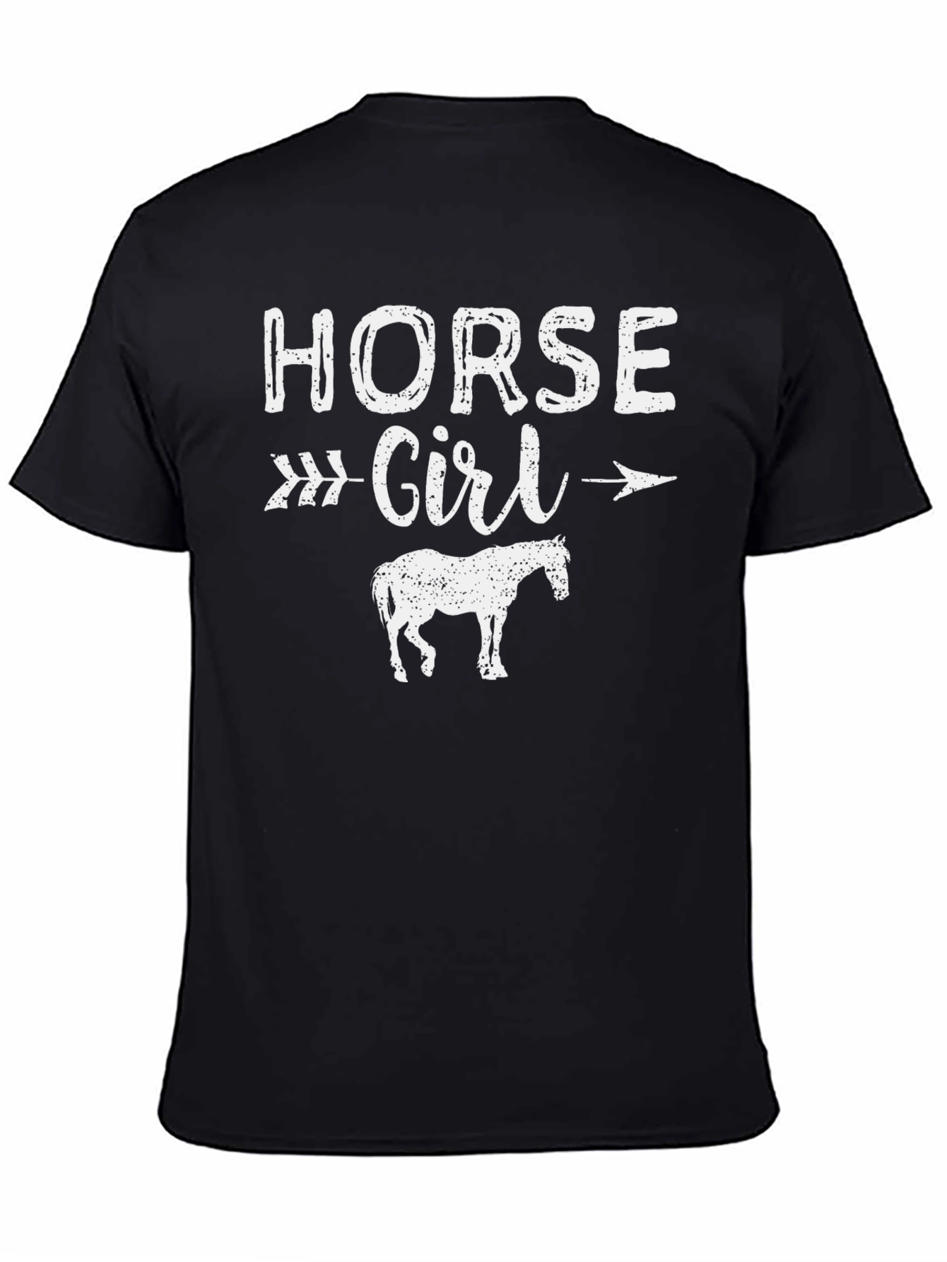 Horse Girl Graphic Tee - Unisex Black T-Shirt