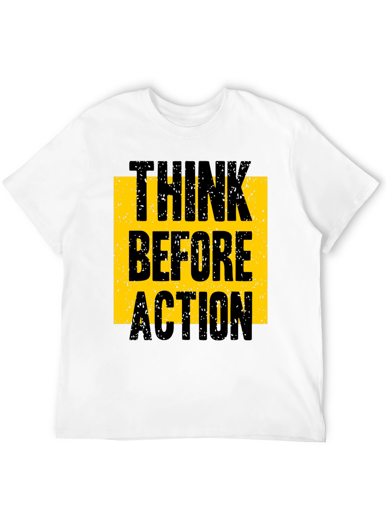 Think Before Action Graphic Tee - Black