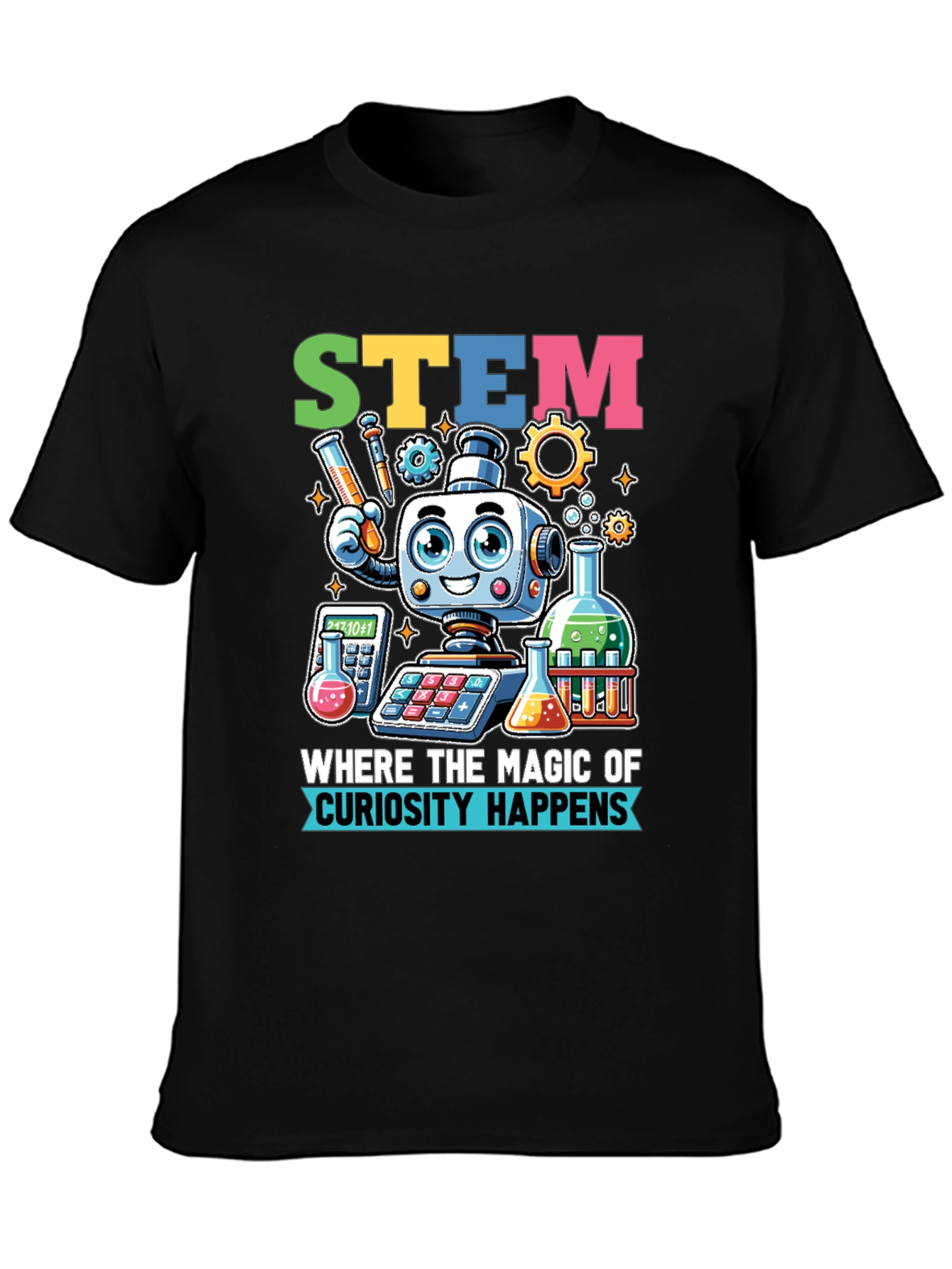 STEM Magic T-Shirt: Curiosity Happens Here