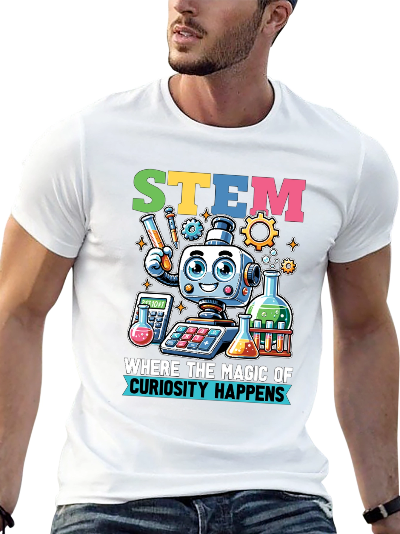 STEM Magic T-Shirt: Curiosity Happens Here