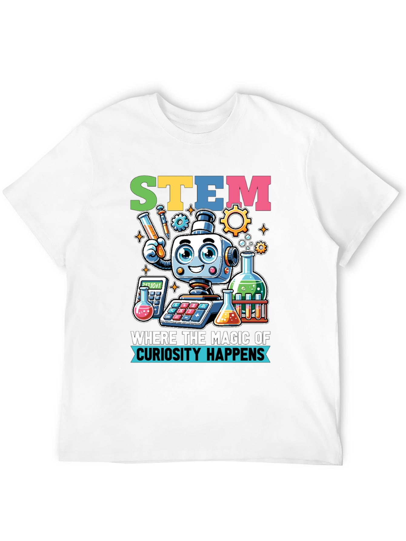STEM Magic T-Shirt: Curiosity Happens Here