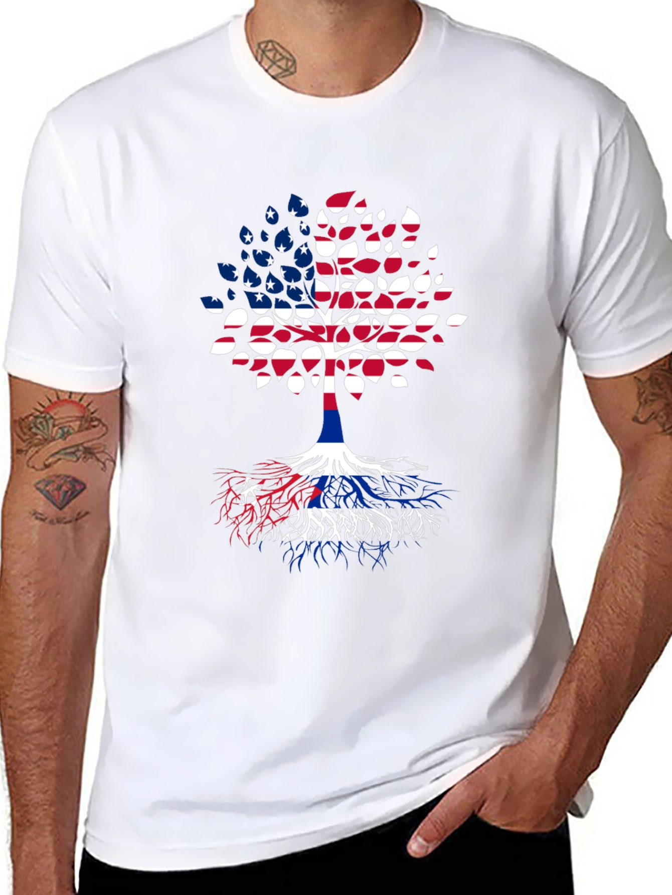 USA Cuba Roots Graphic T-Shirt
