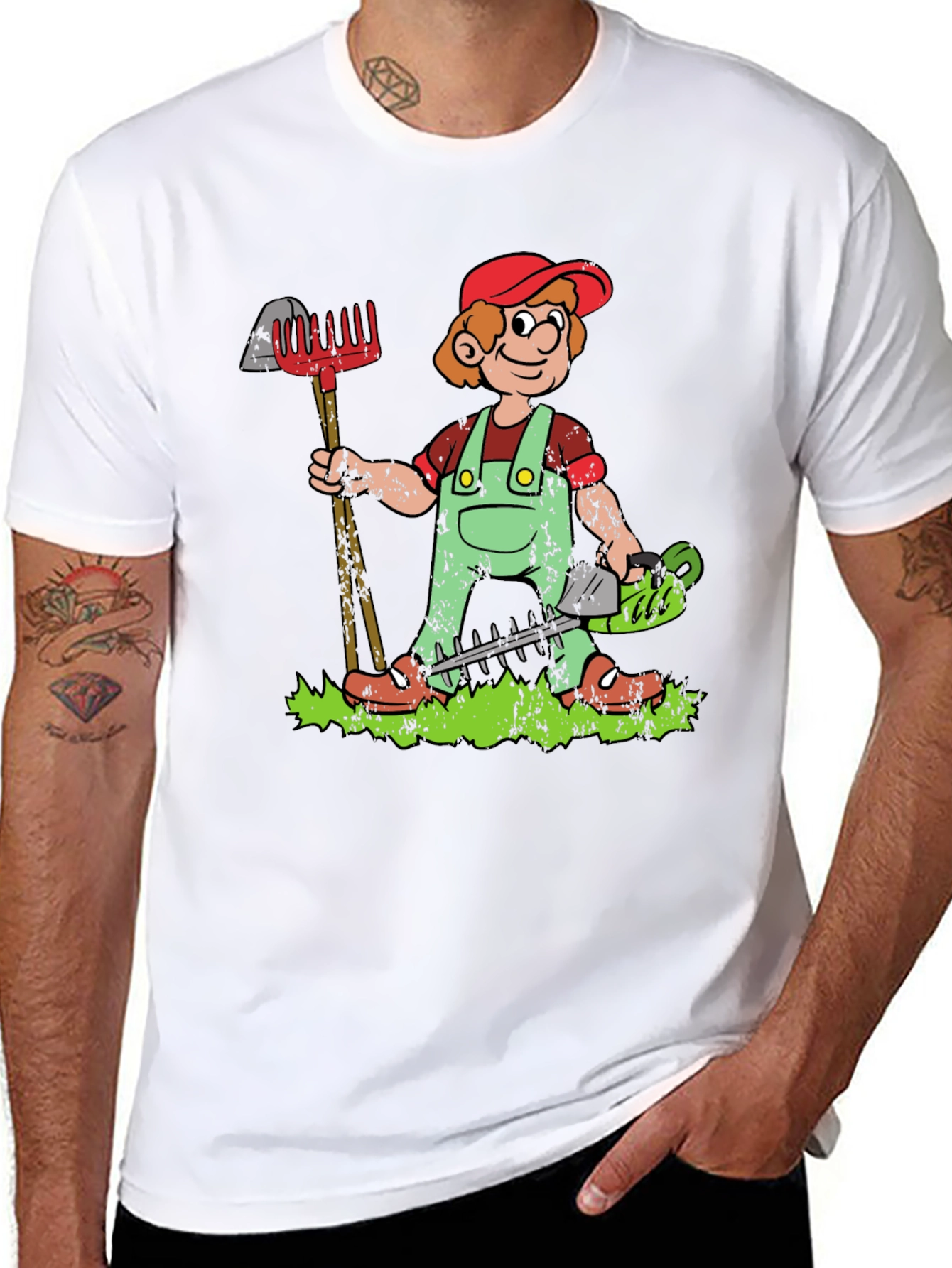 Gardener Cartoon Graphic Tee