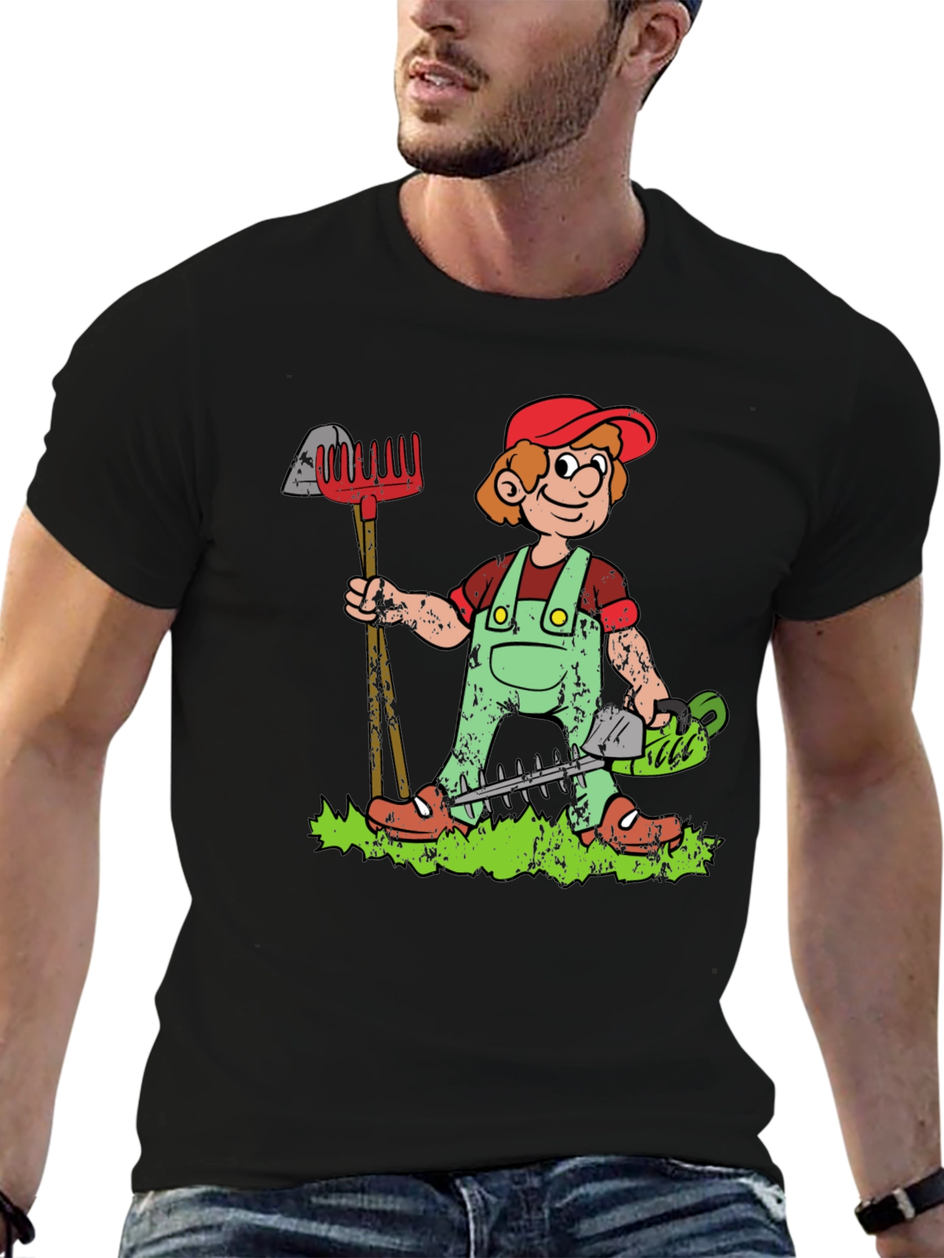Gardener Cartoon Graphic Tee