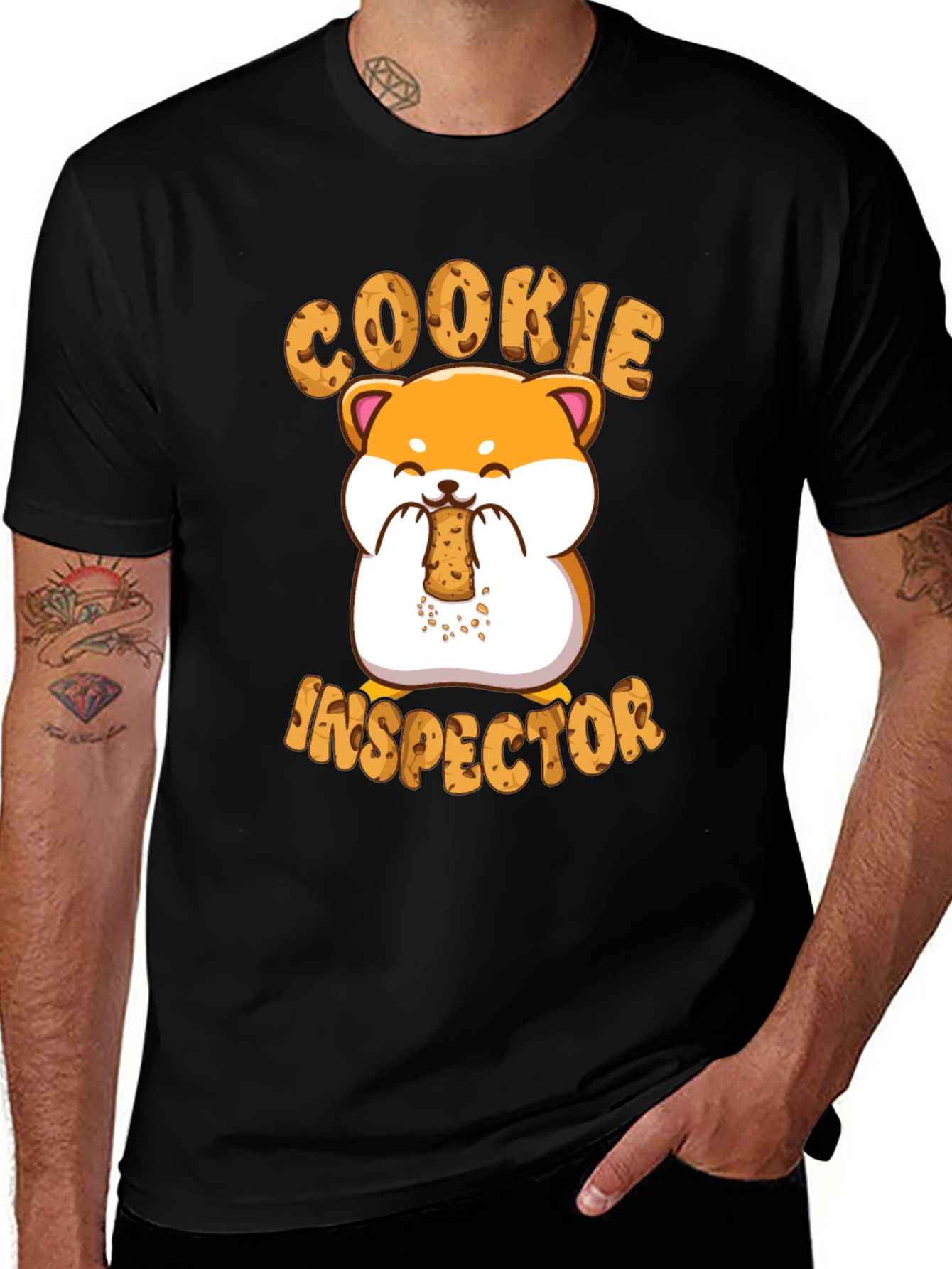 Cookie Inspector T-Shirt - Cute Hamster Design