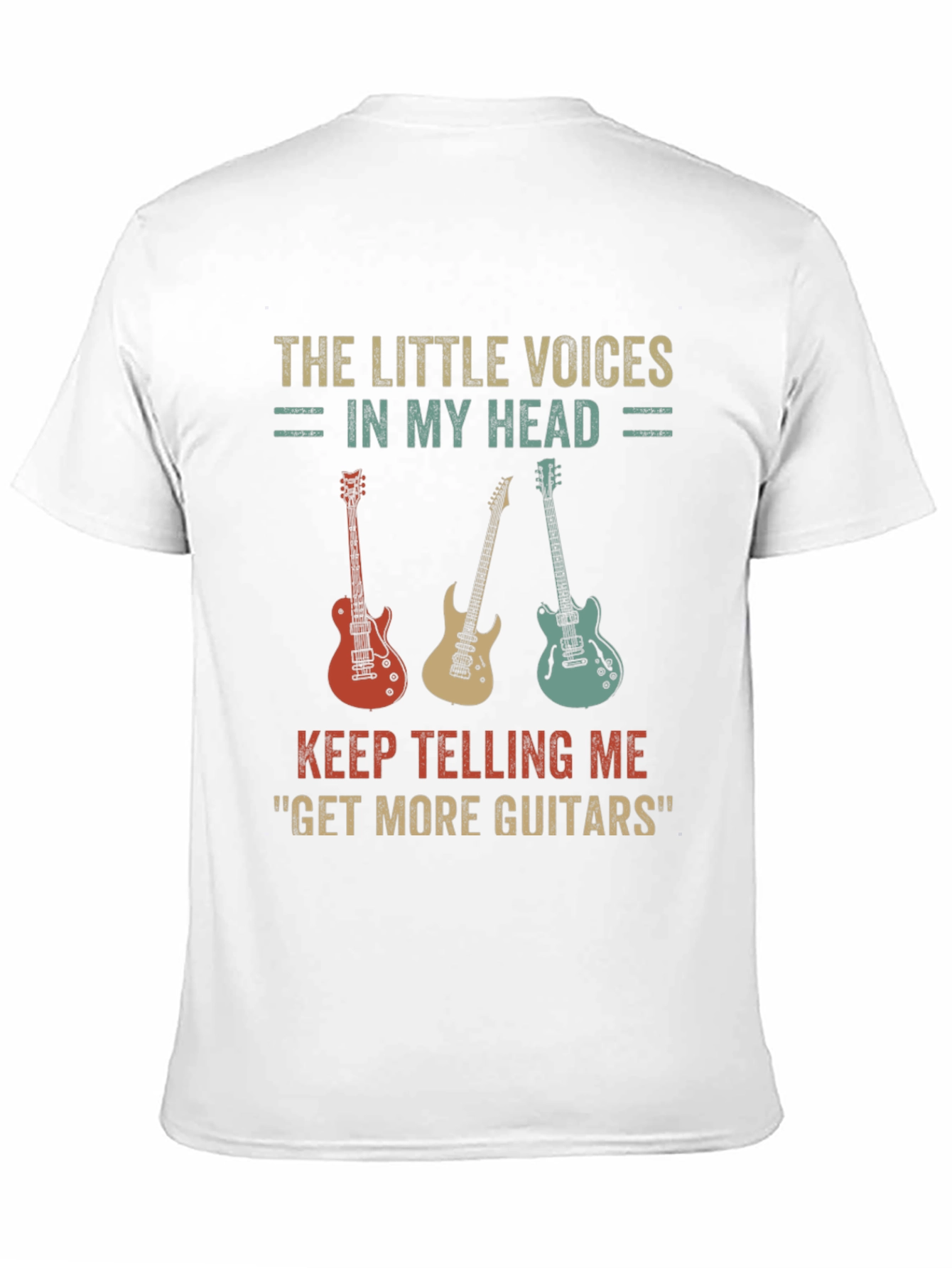 Funny Guitar T-Shirt - Little Voices More Guitars!