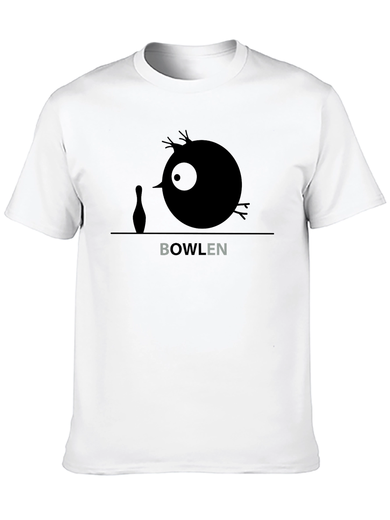 Black Bowlen Cartoon T-Shirt