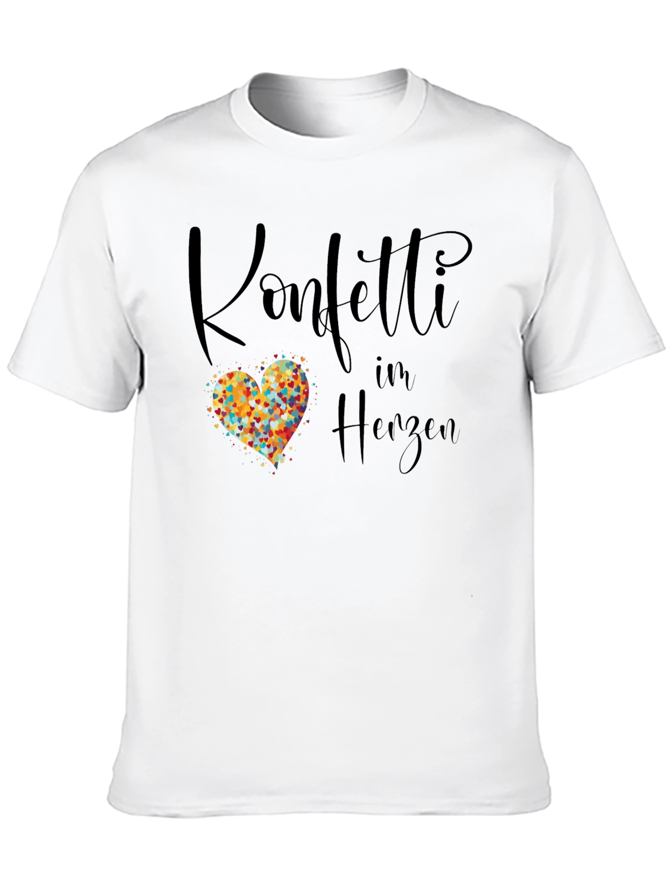 Konfetti im Herzen Graphic Tee - Black T-Shirt