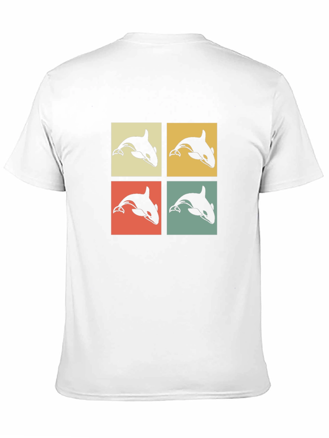 Retro Orca Pop Art Graphic T-Shirt