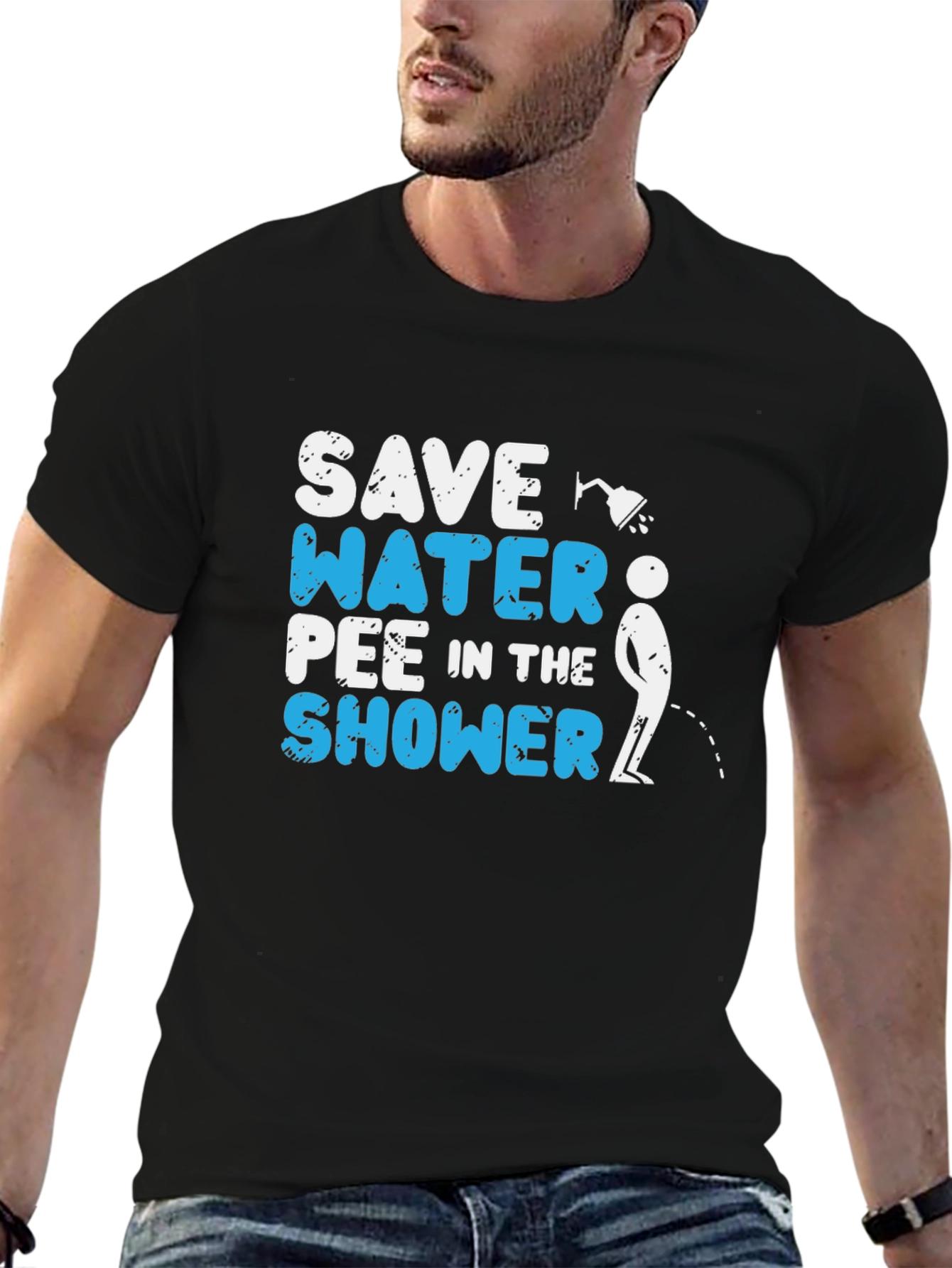 Save Water Pee in the Shower Graphic Tee