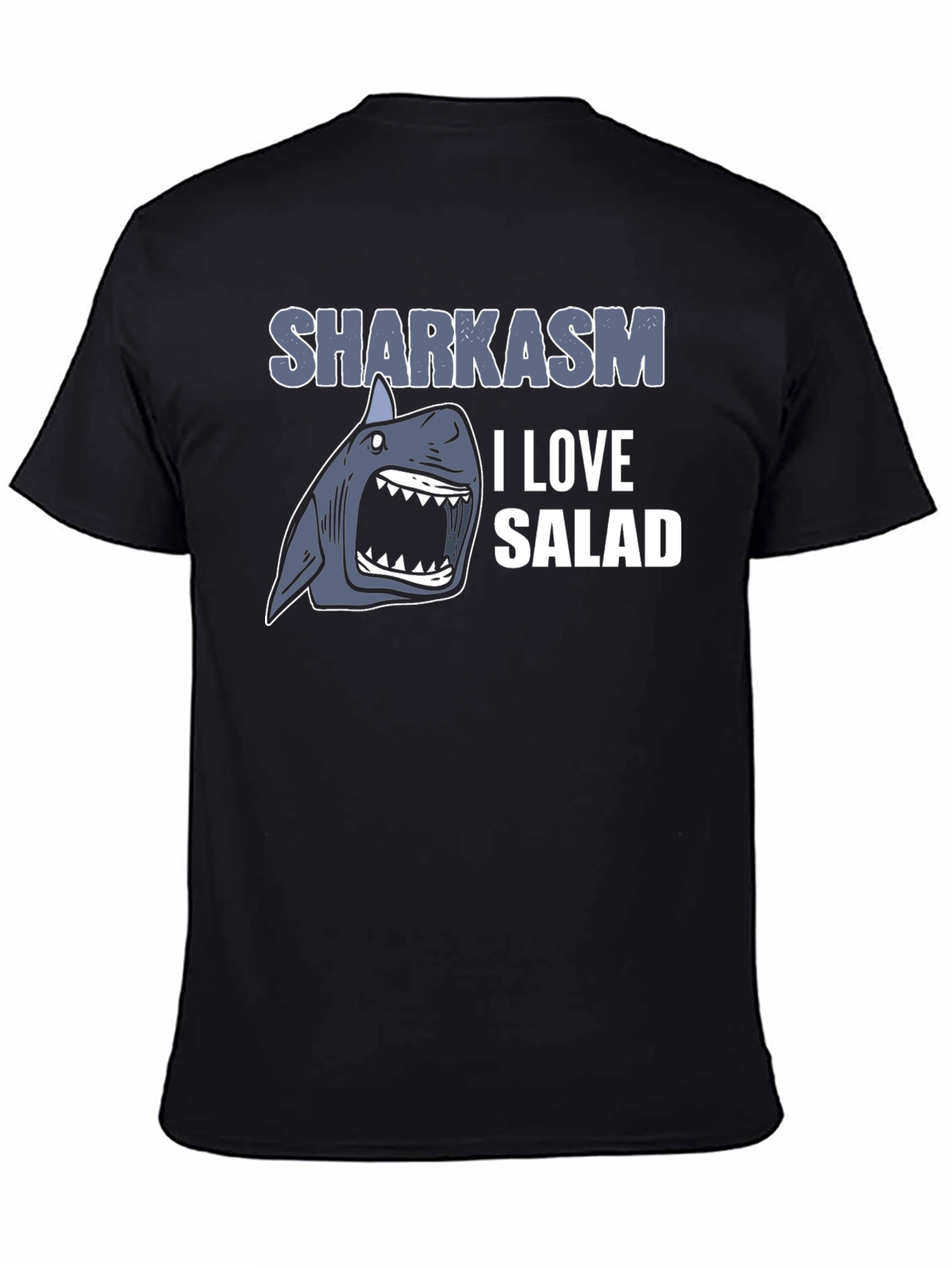 Sharkasm I Love Salad Mens T-Shirt