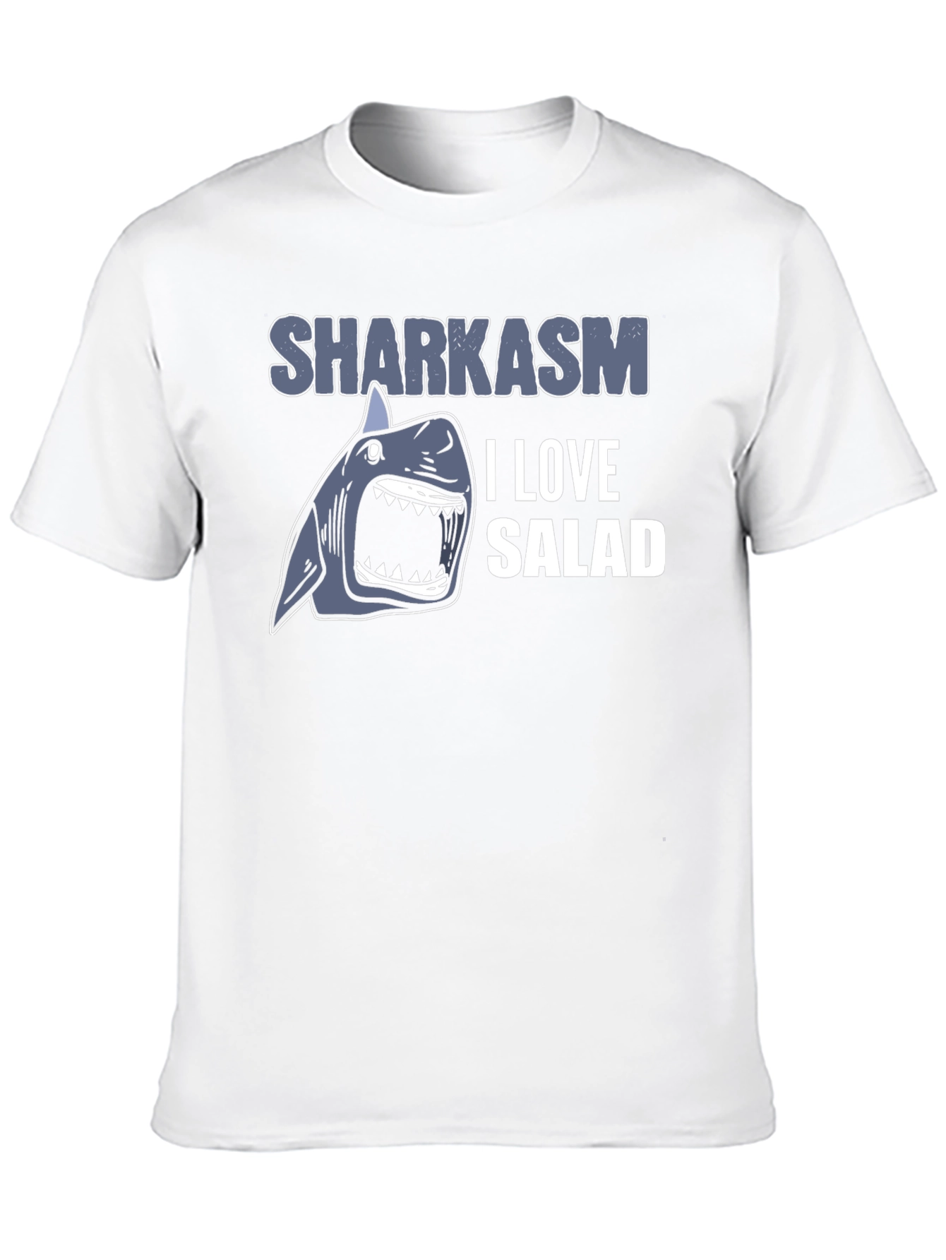 Sharkasm I Love Salad Mens T-Shirt
