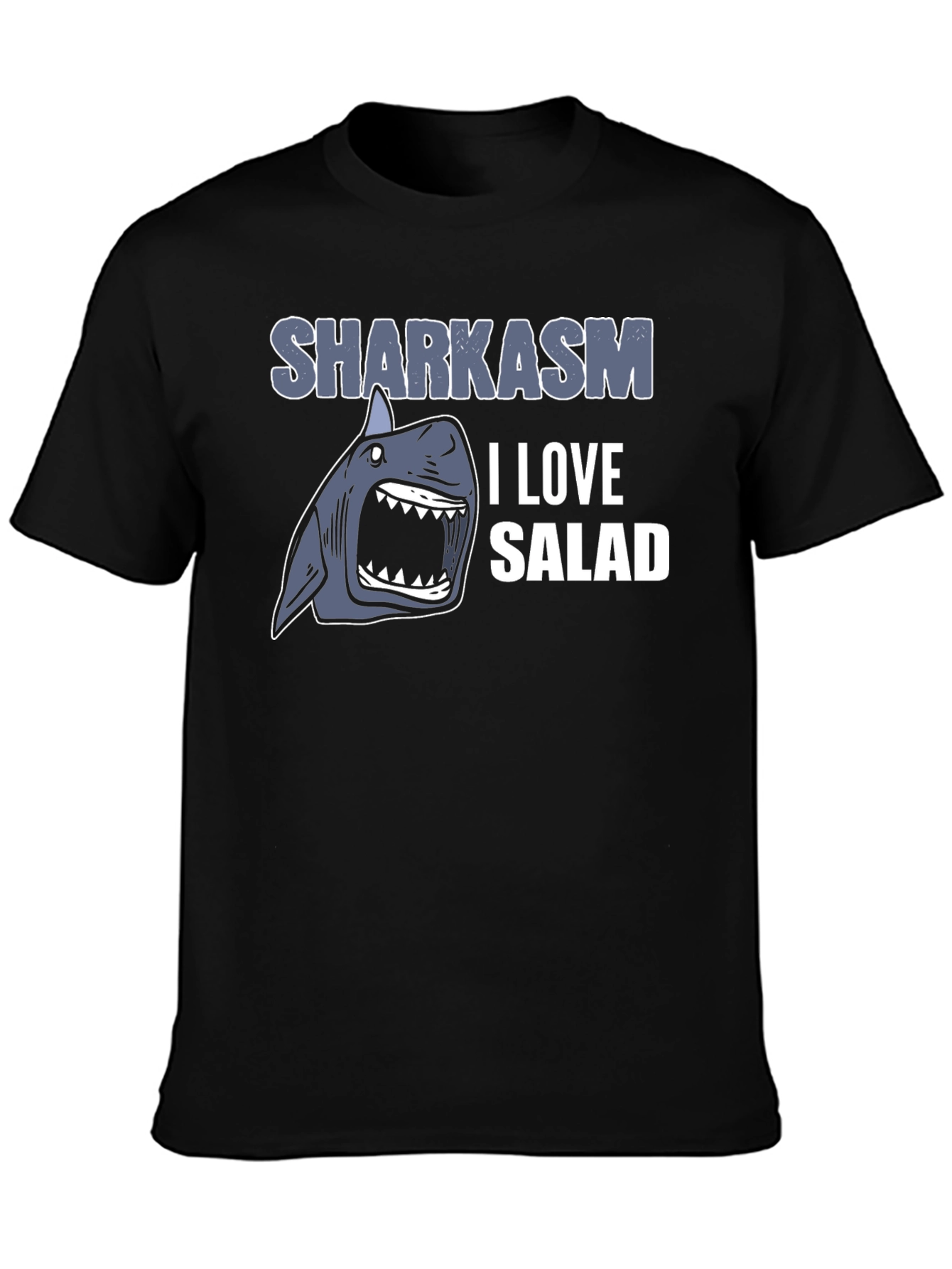 Sharkasm I Love Salad Mens T-Shirt