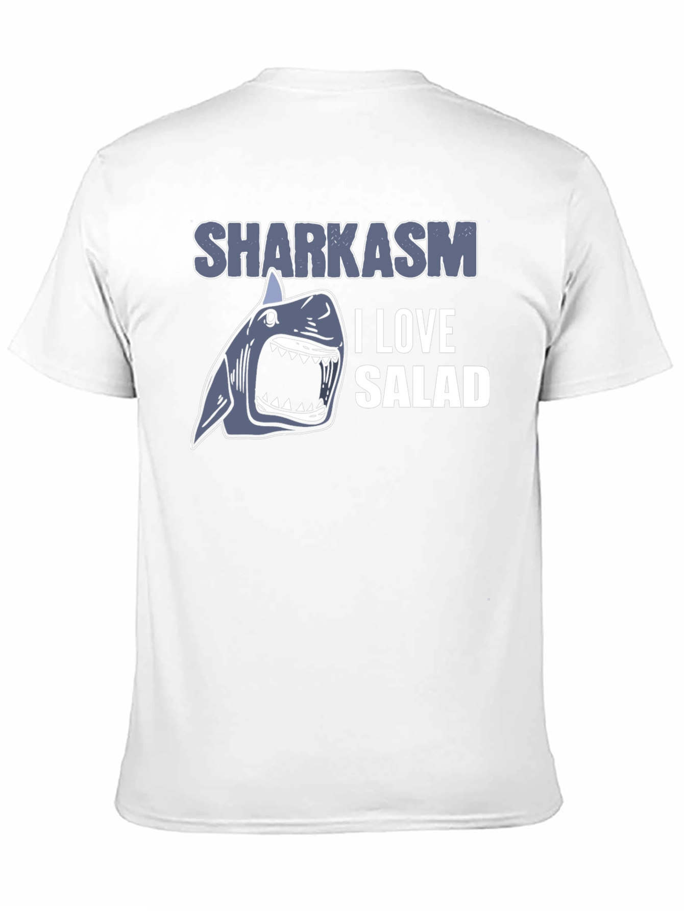 Sharkasm I Love Salad Mens T-Shirt
