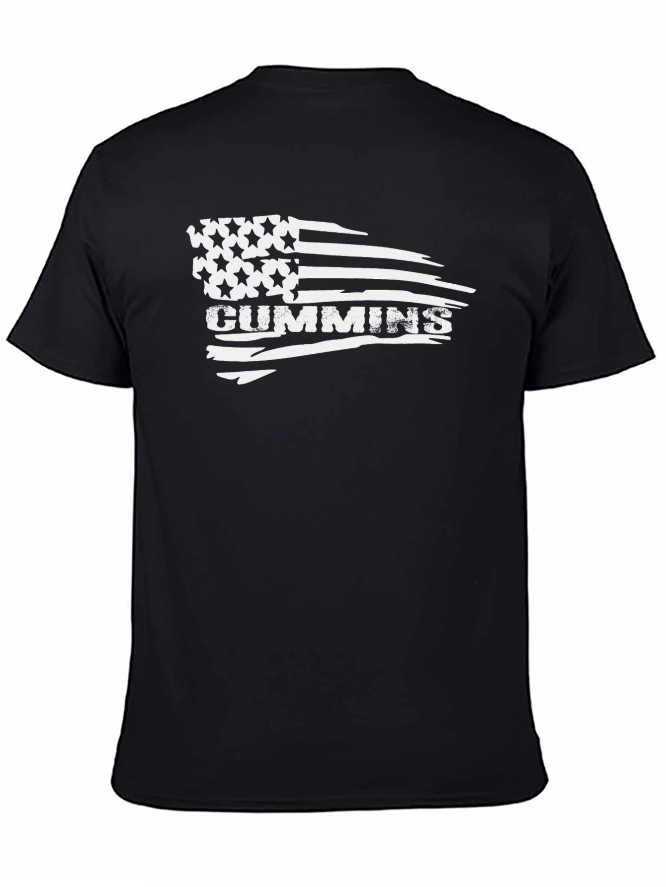 Cummins American Flag Graphic Tee - Black Cotton