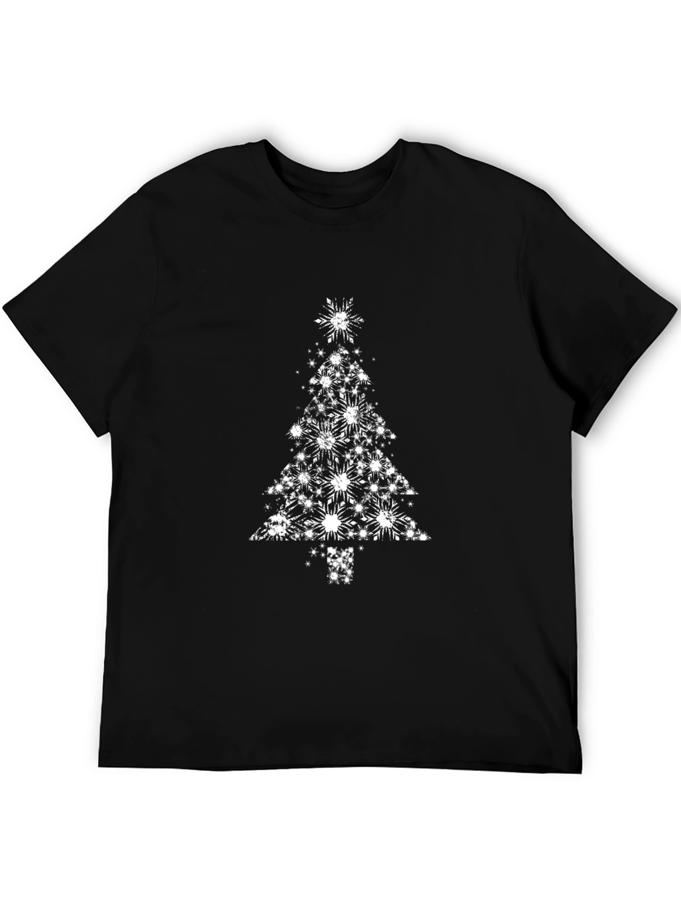 Festive Snowflake Christmas Tree Graphic Tee