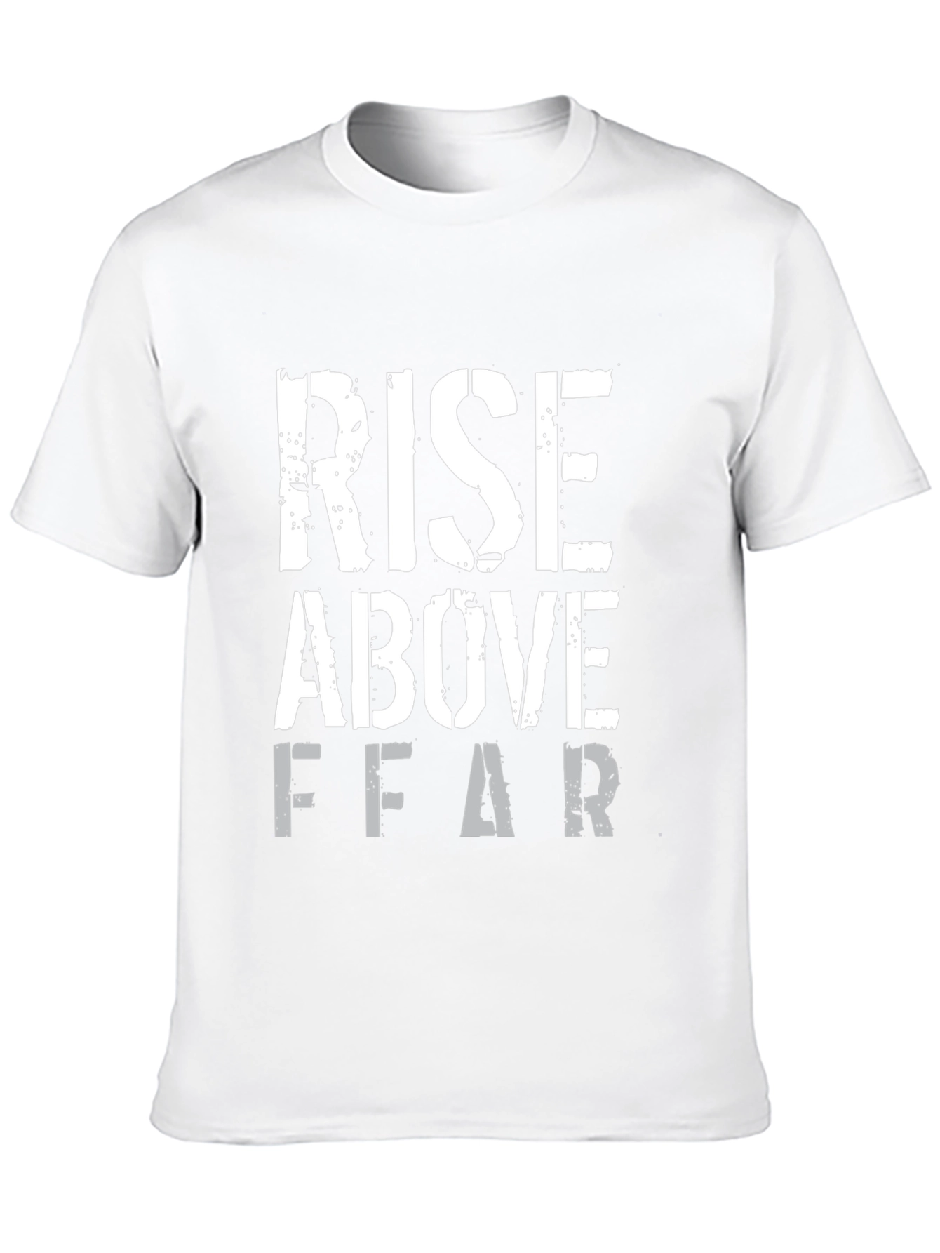 Rise Above Fear Black Graphic T-Shirt
