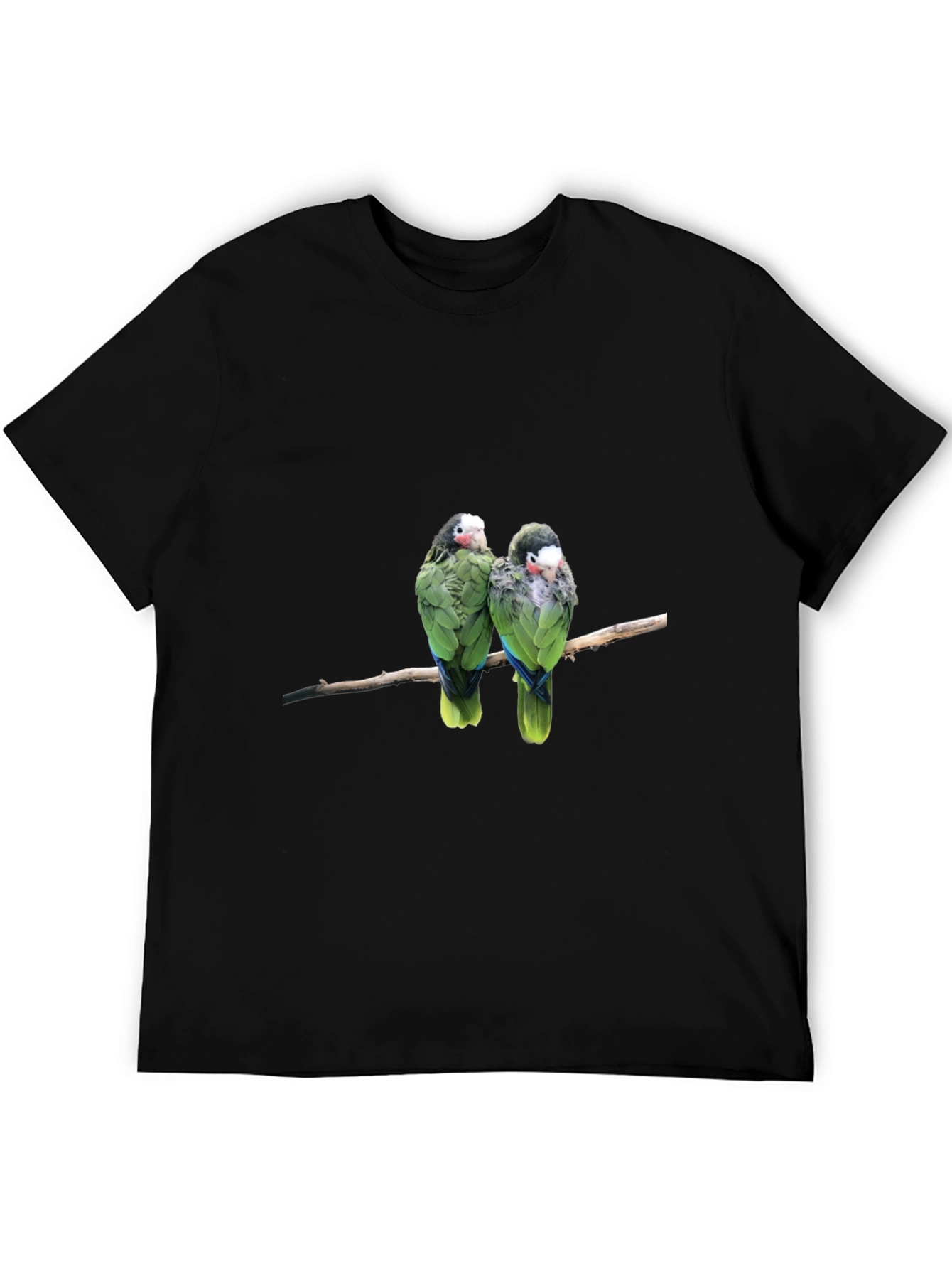 Parrot Duo Black T-Shirt - Bird Lover Apparel