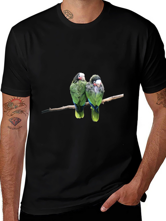 Parrot Duo Black T-Shirt - Bird Lover Apparel