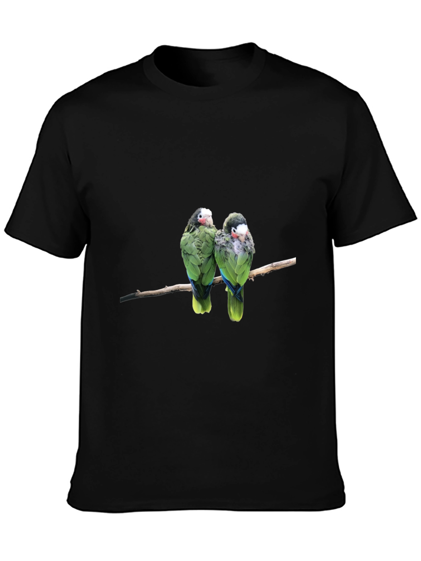 Parrot Duo Black T-Shirt - Bird Lover Apparel
