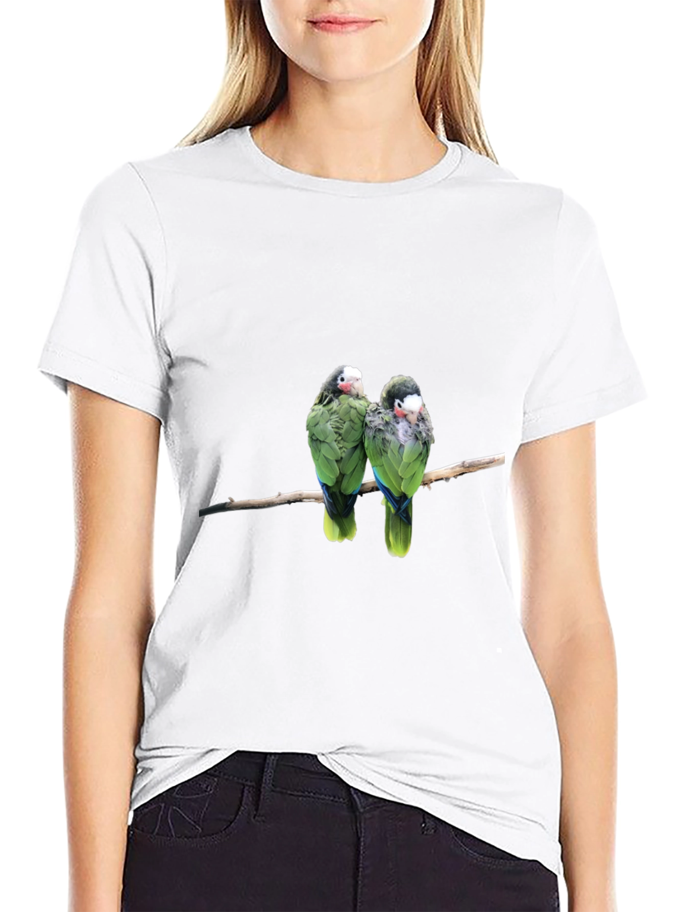 Parrot Duo Black T-Shirt - Bird Lover Apparel