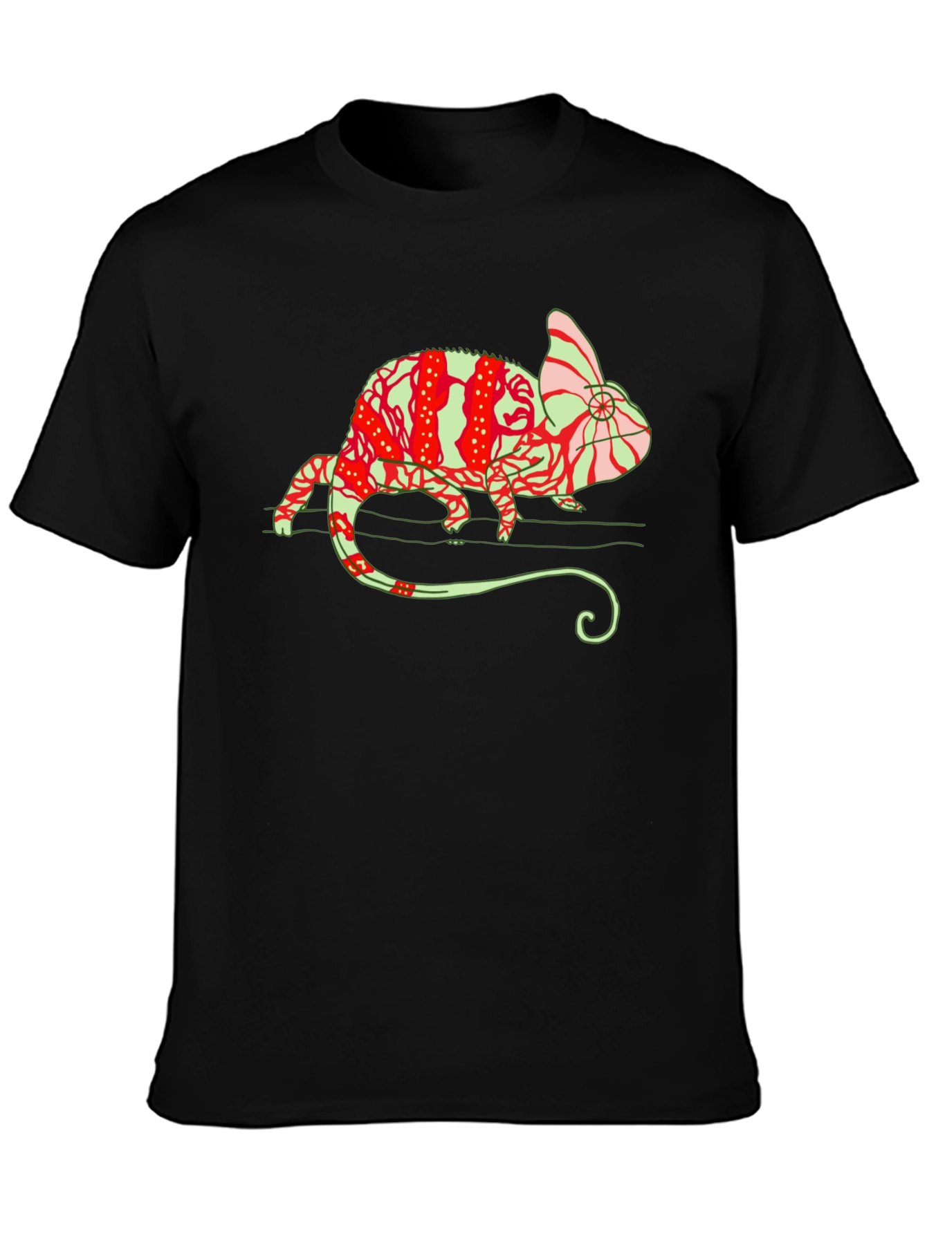 Chameleon Graphic Tee - Unique Animal Print