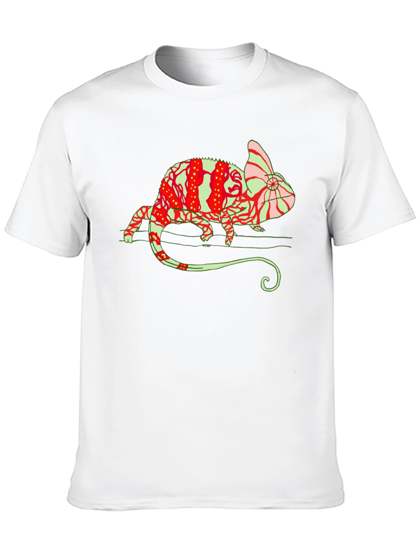 Chameleon Graphic Tee - Unique Animal Print