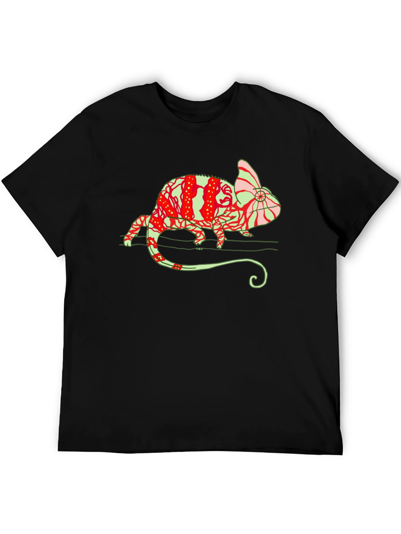 Chameleon Graphic Tee - Unique Animal Print