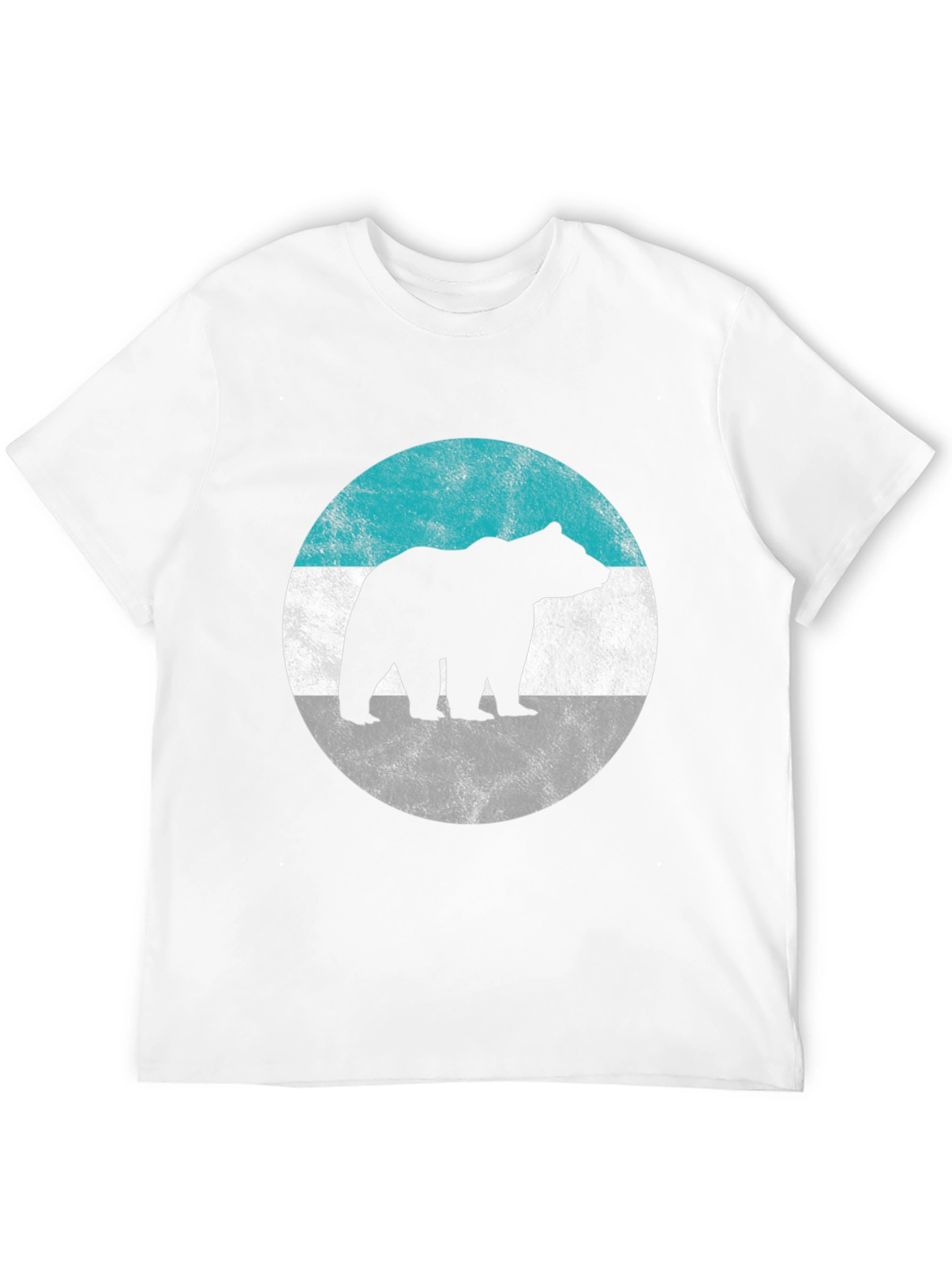 Bear Silhouette Graphic Tee - Mens Black Shirt
