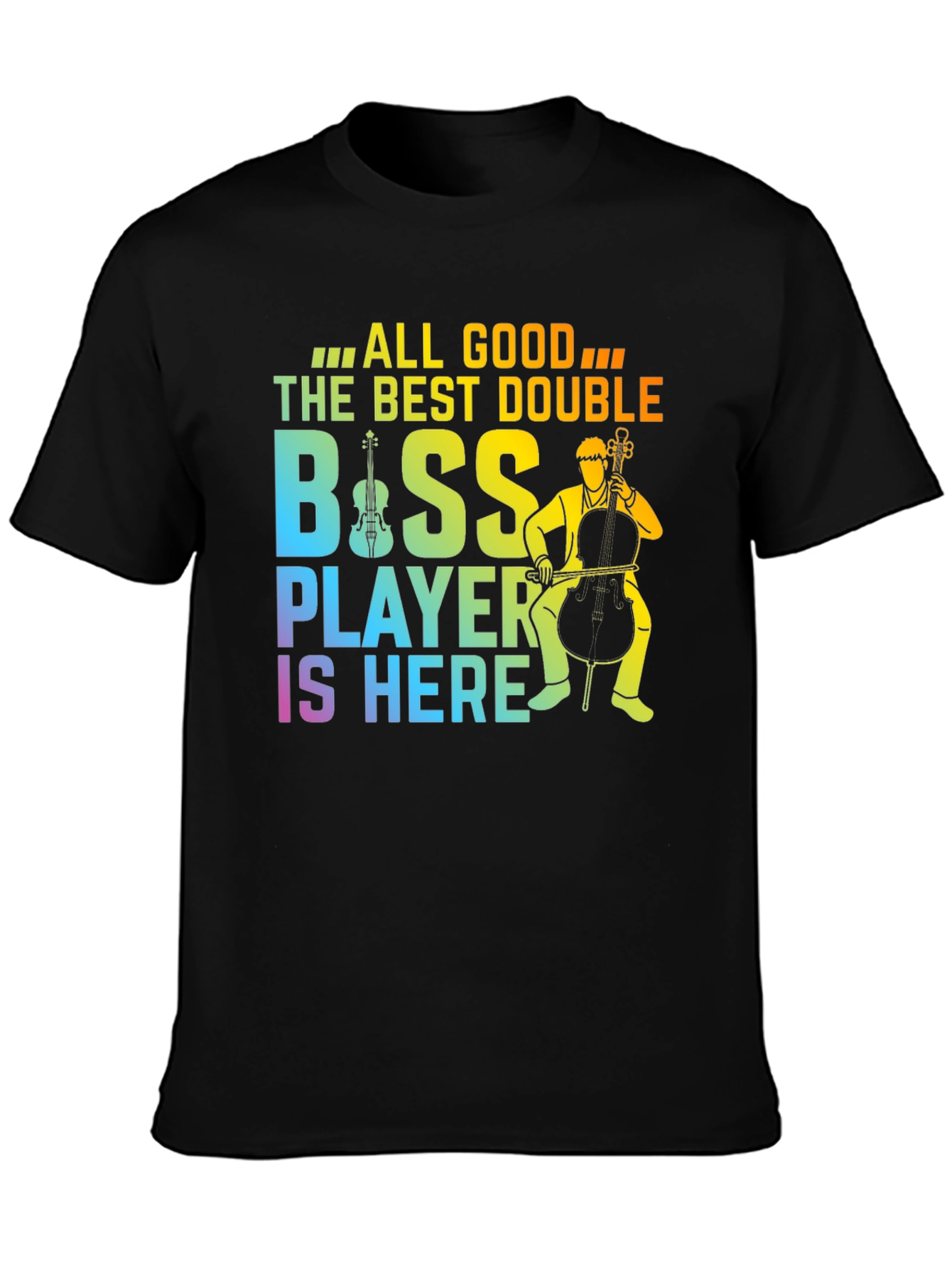 Double Bass Player T-Shirt Musician Graphic Tee