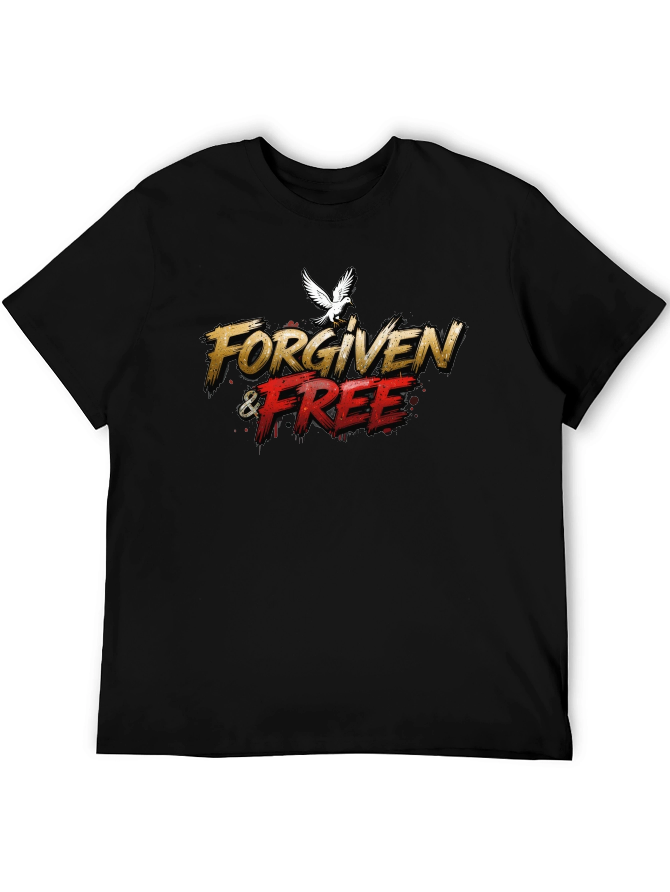 Forgiven & Free Graphic Tee - Black