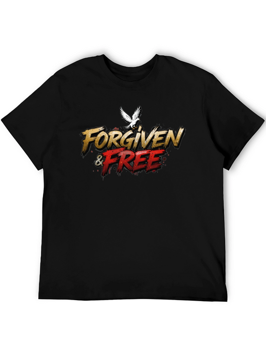 Forgiven & Free Graphic Tee - Black